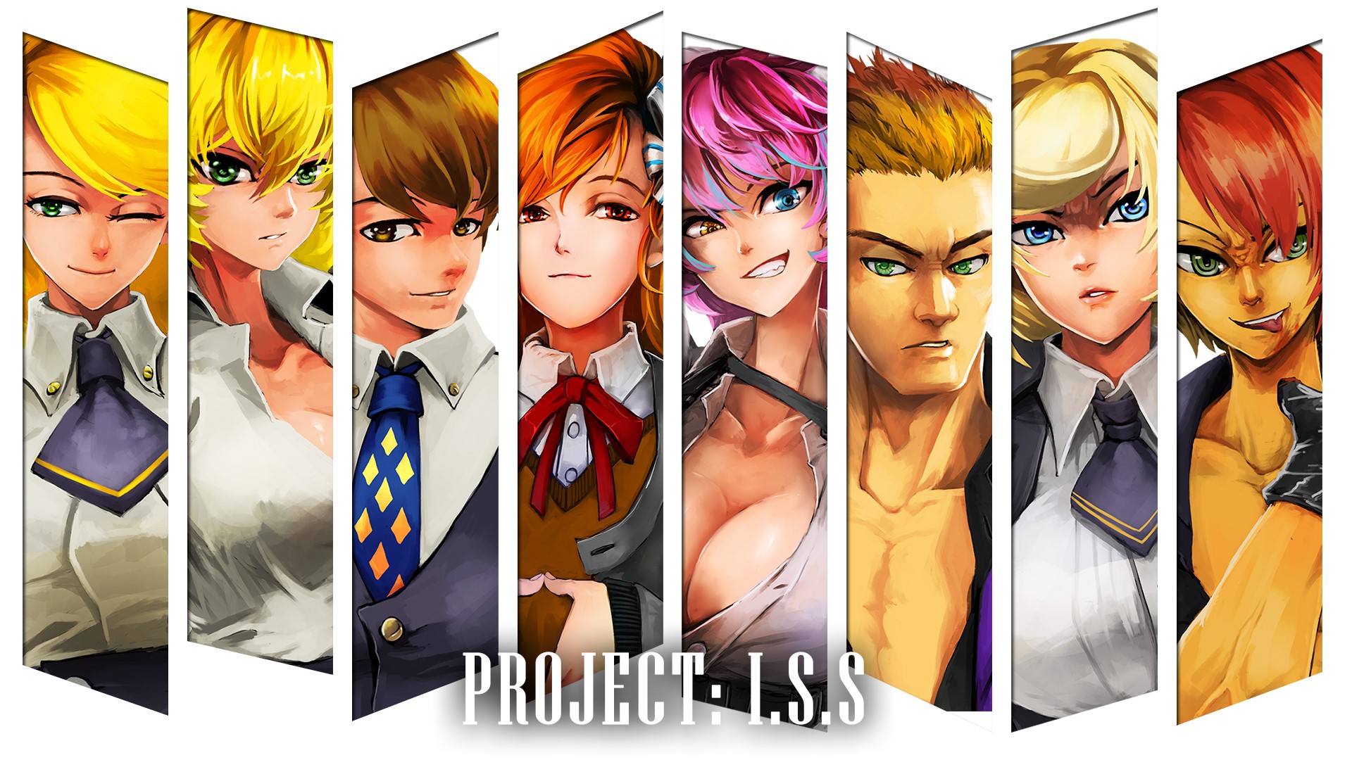 Project I.S.S. anime characters HD Wallpaper