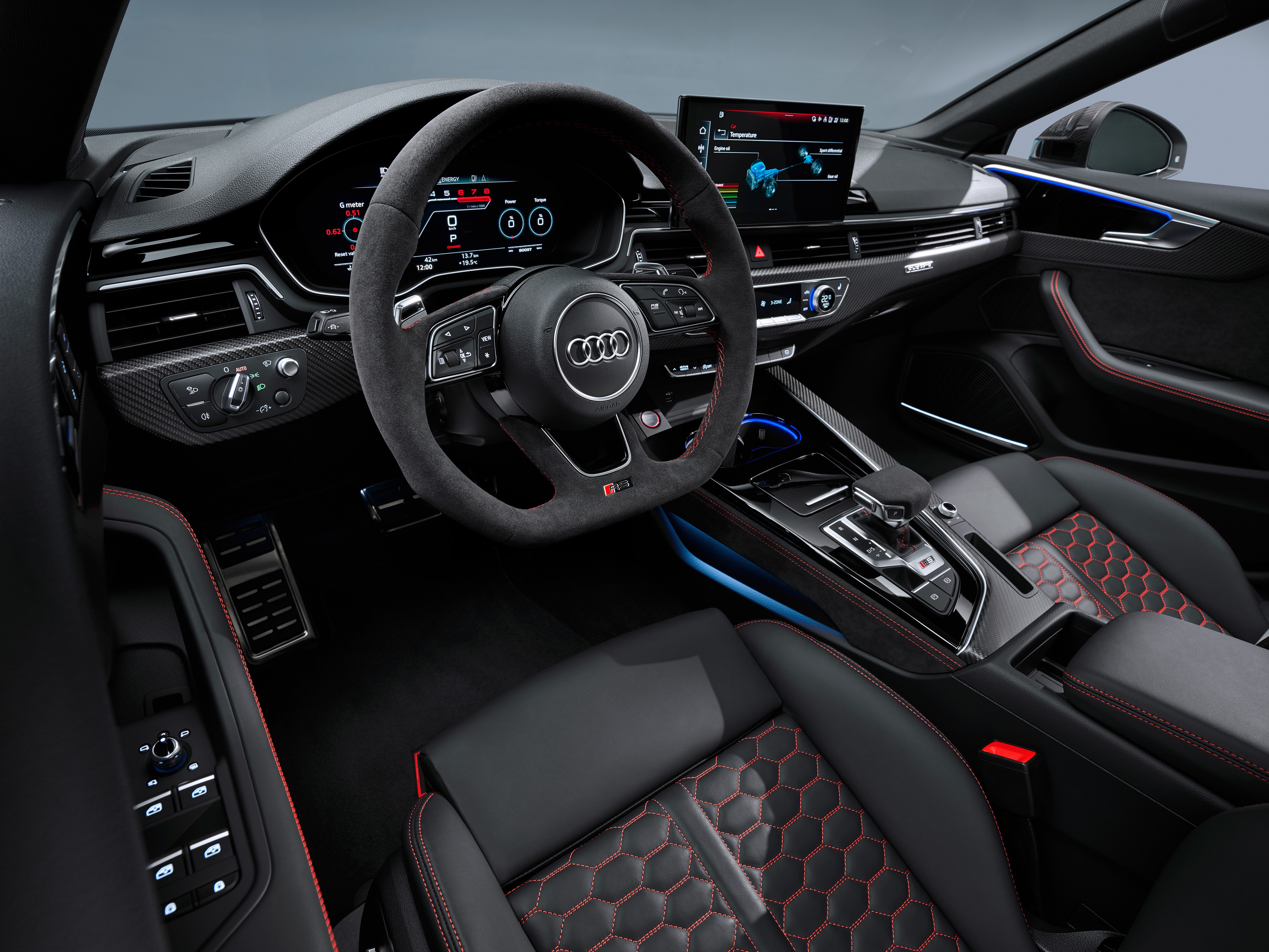 4K Audi RS5 Car Interior HD Wallpaper