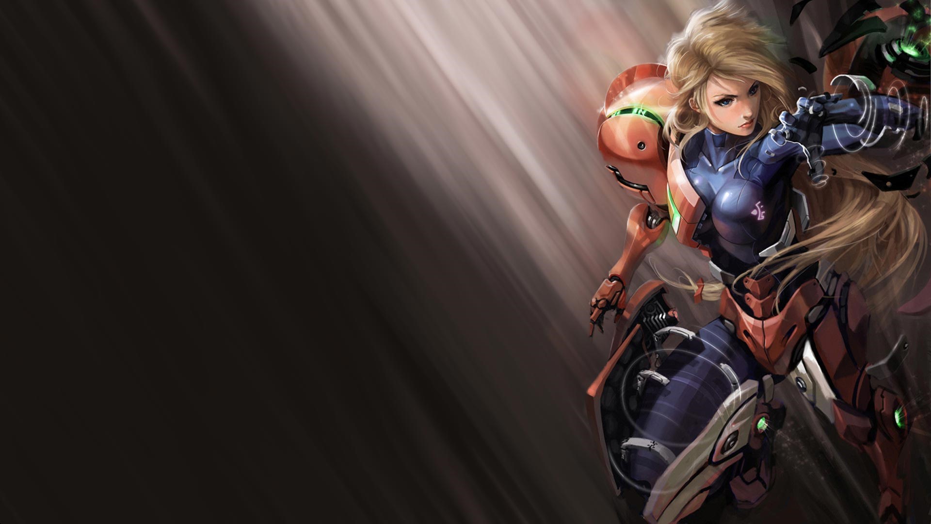 Samus Aran from Metroid in her Power Suit HD Wallpaper