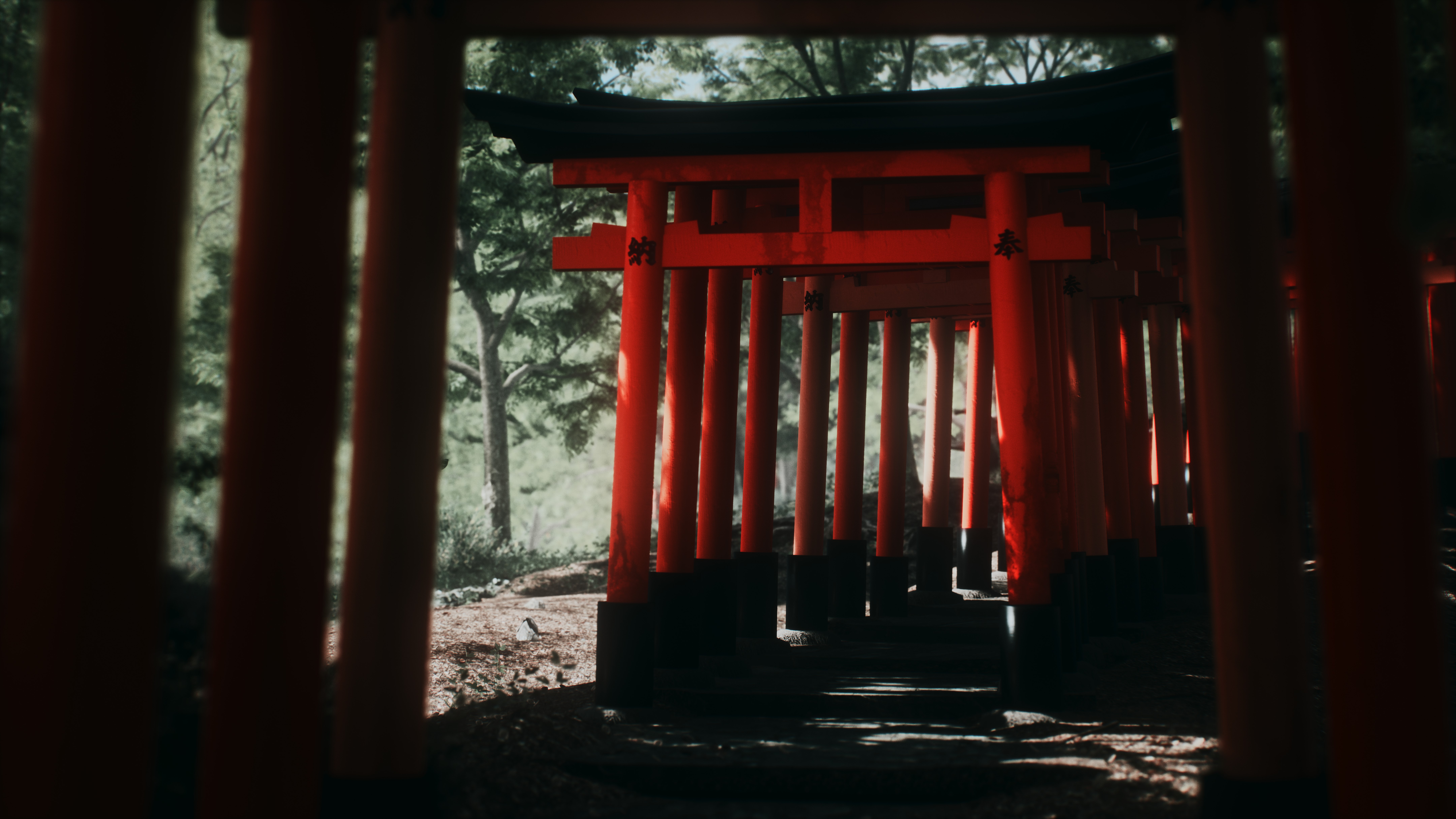 Fushimi Inari-taisha Torii Gates HD Wallpaper