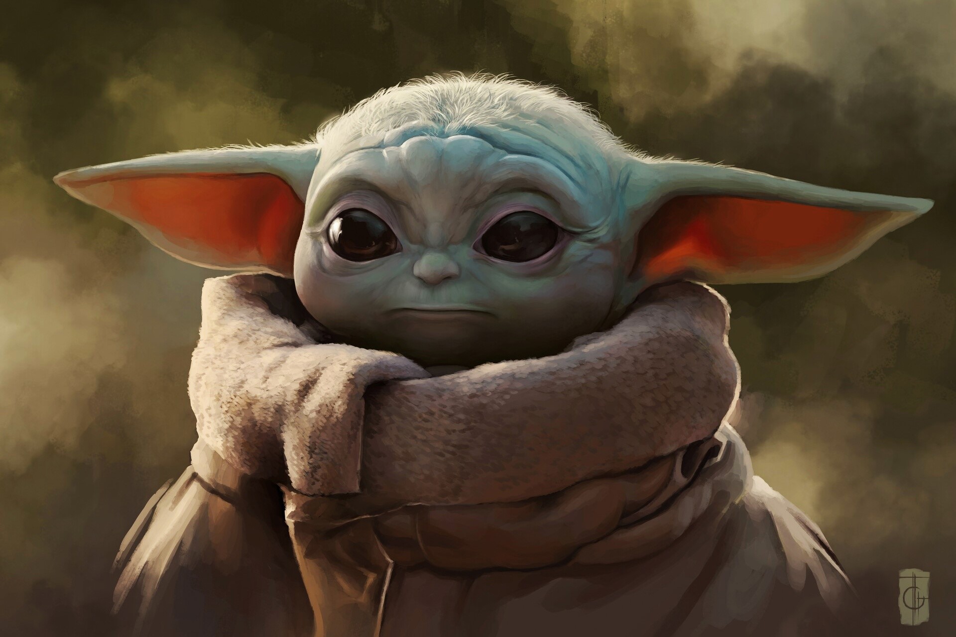 The Child (Baby Yoda) from The Mandalorian HD Wallpaper