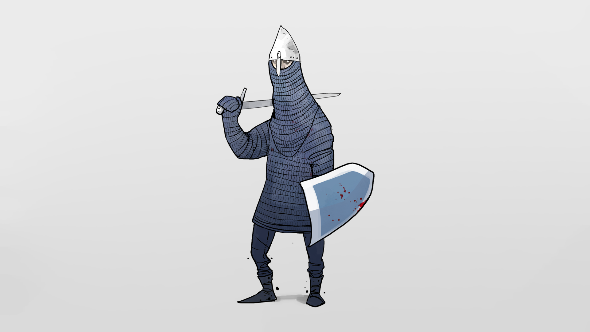Bad North Knight with Sword and Shield HD Wallpaper