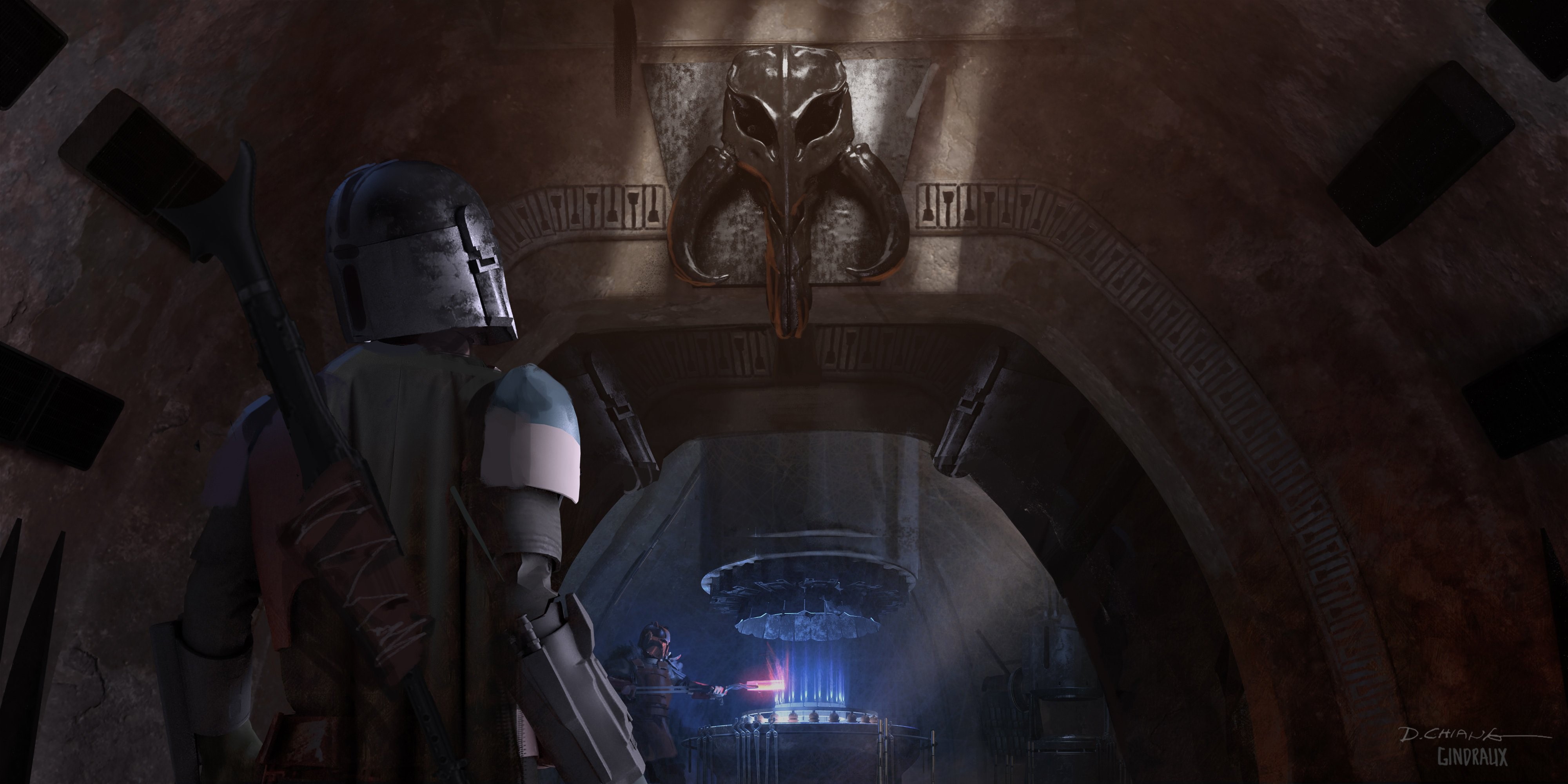 The Mandalorian concept art by Nick Gindraux HD Wallpaper
