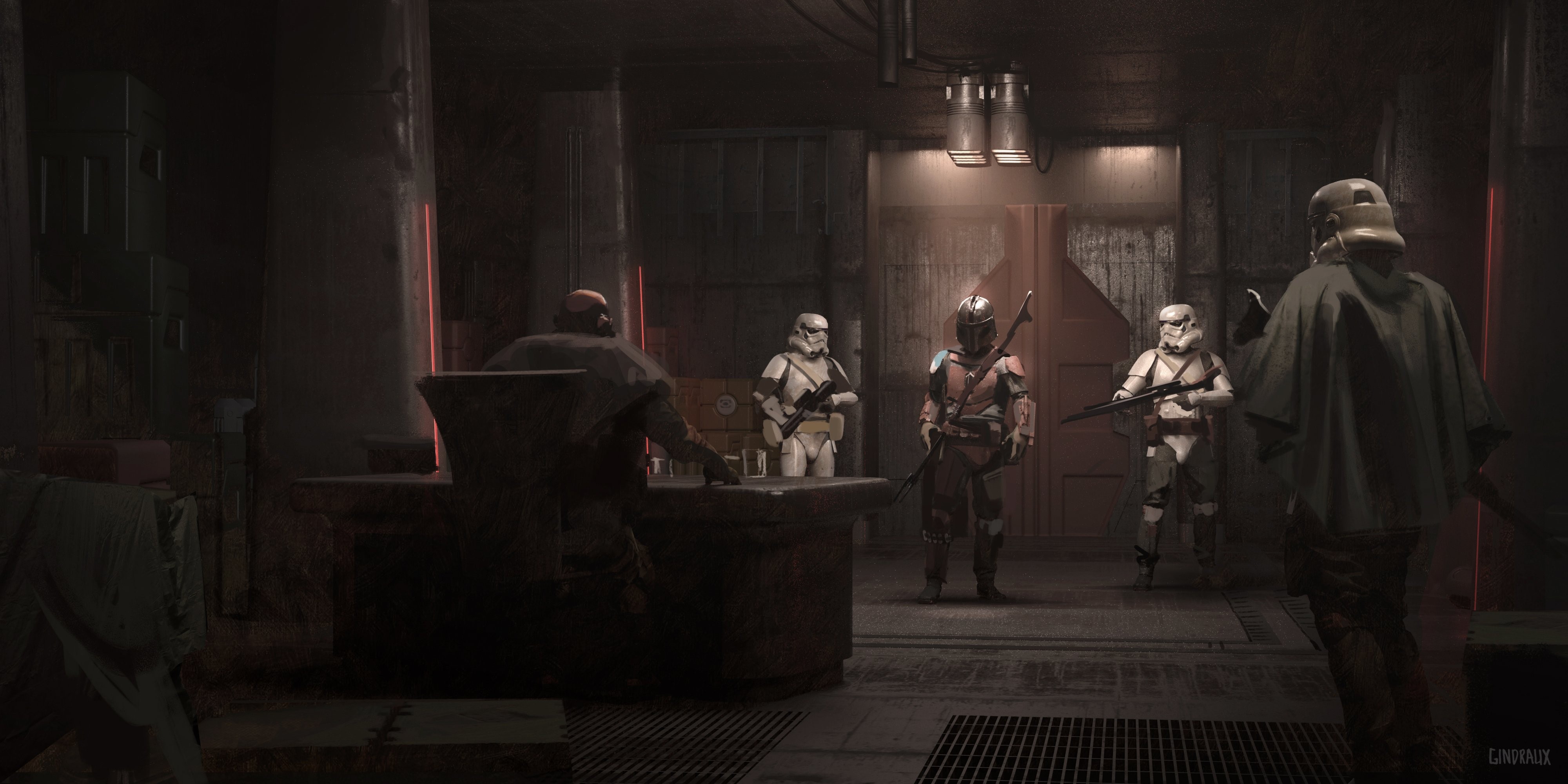 The Mandalorian concept art by Nick Gindraux HD Wallpaper