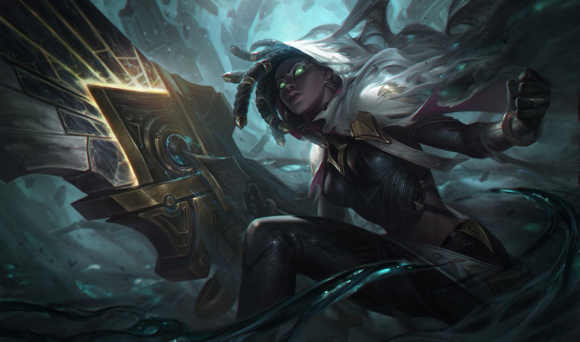 Senna from League of Legends with her weapon HD Wallpaper