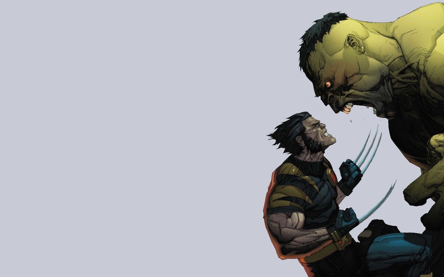 Wolverine and Hulk from Marvel Comics HD Wallpaper