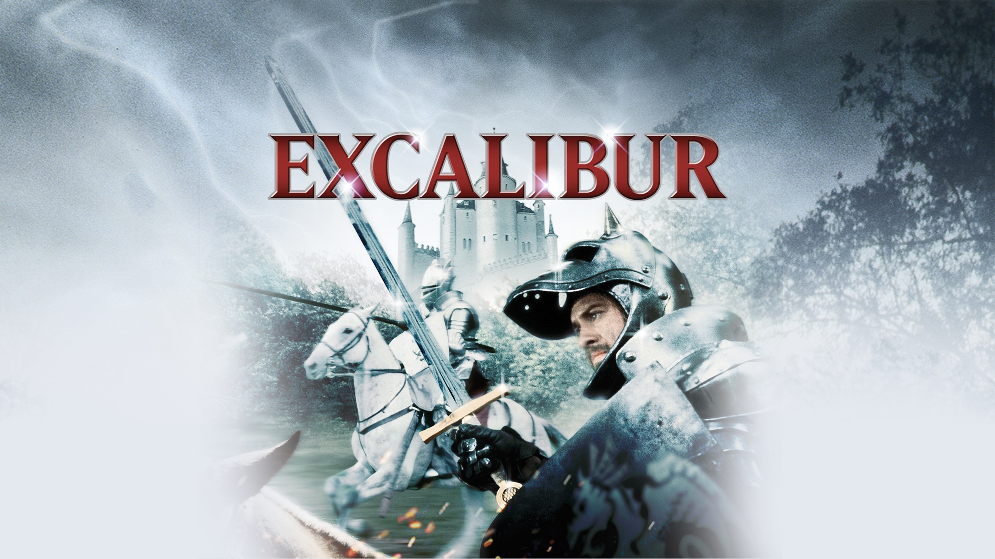 Excalibur Knights in Armor with Swords HD Wallpaper