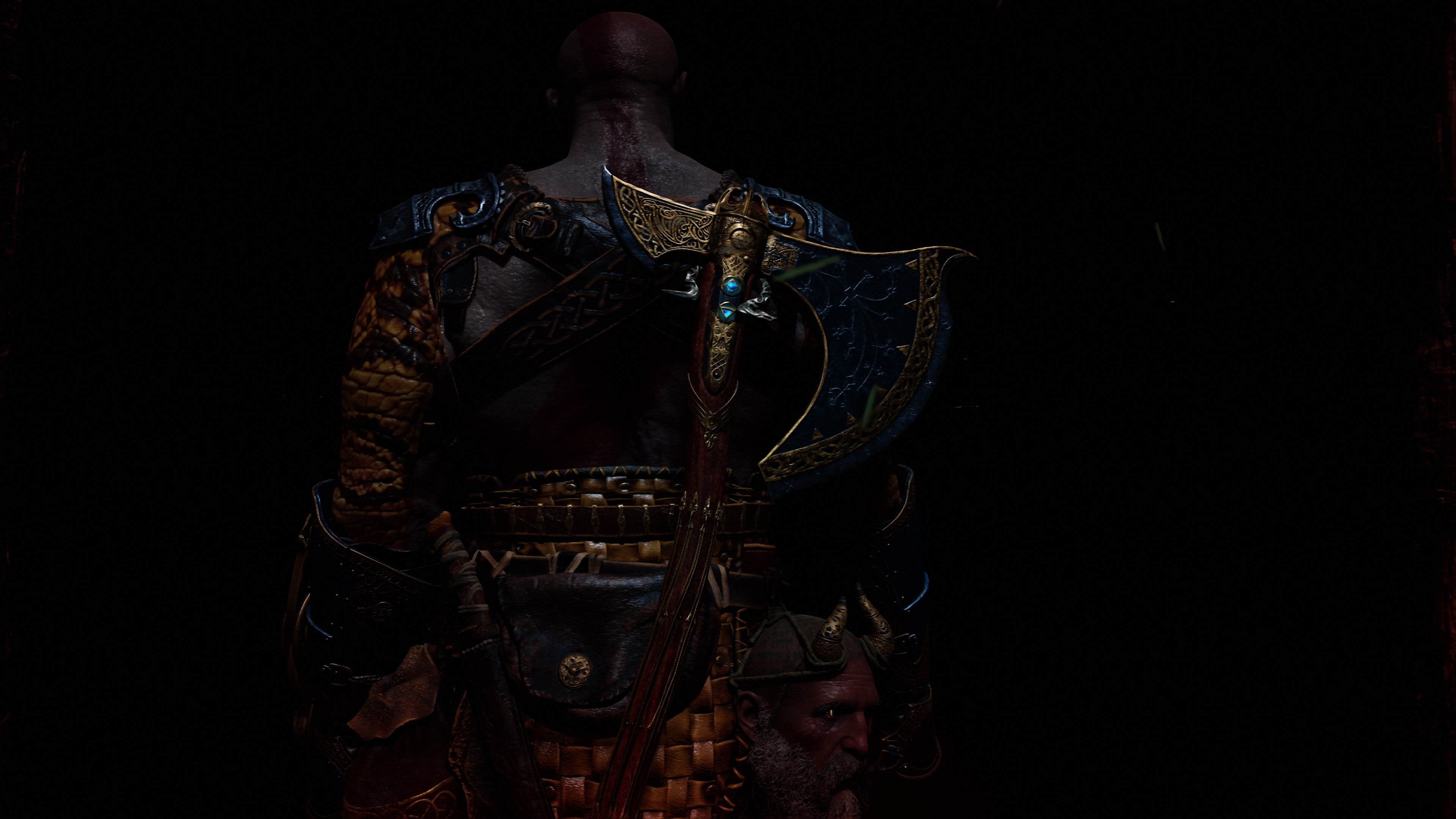 Kratos from God of War with Leviathan Axe HD Wallpaper