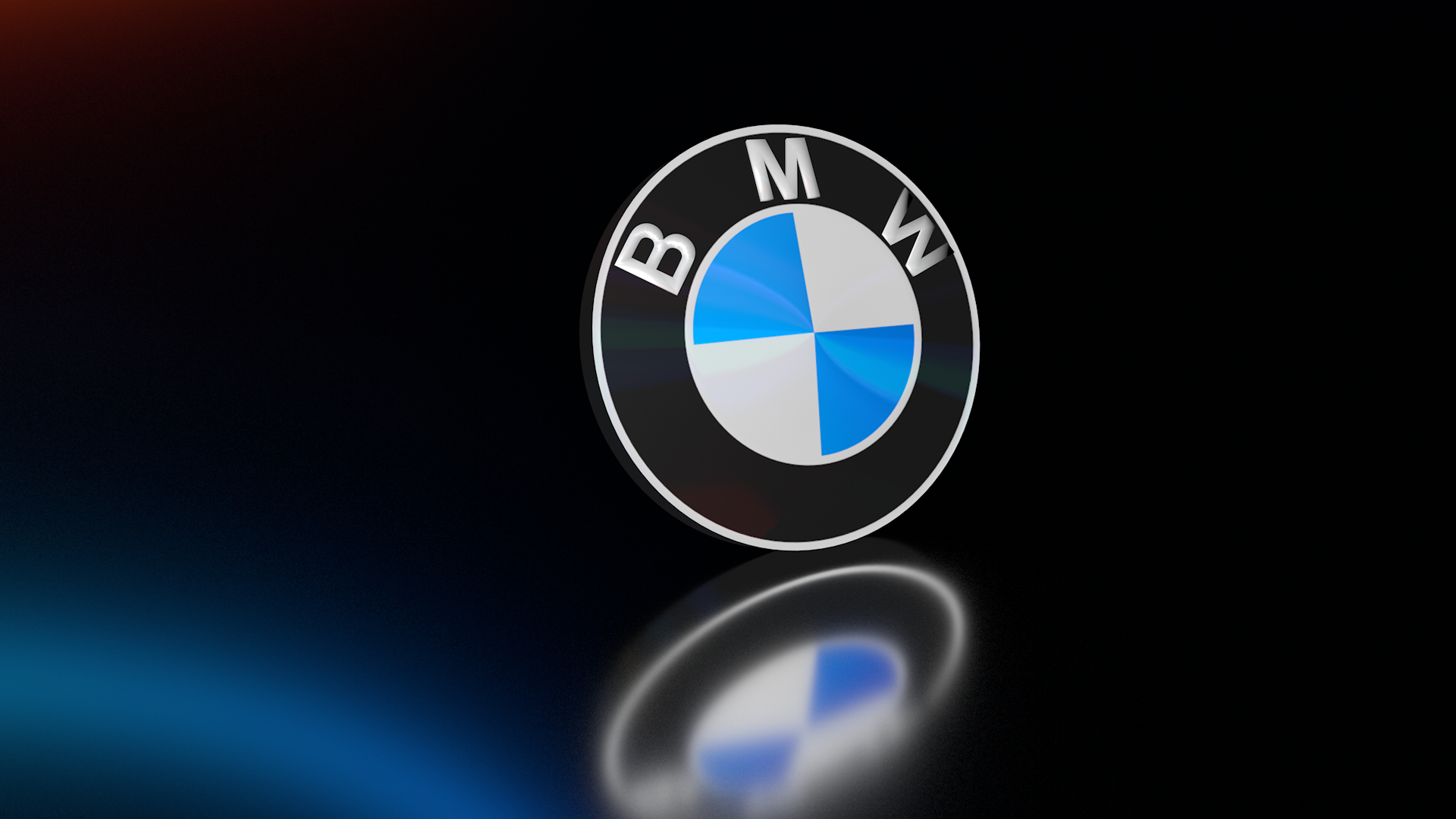 BMW logo 3D render HD Wallpaper