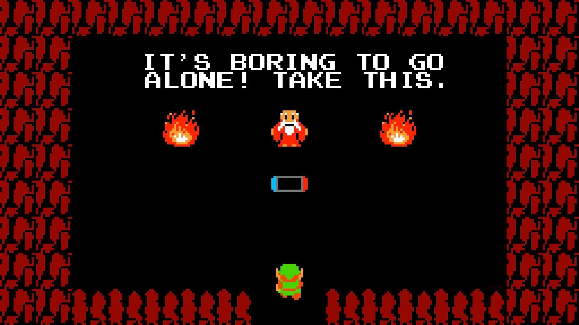 The Legend of Zelda: It's Boring to Go Alone! Take This. HD Wallpaper