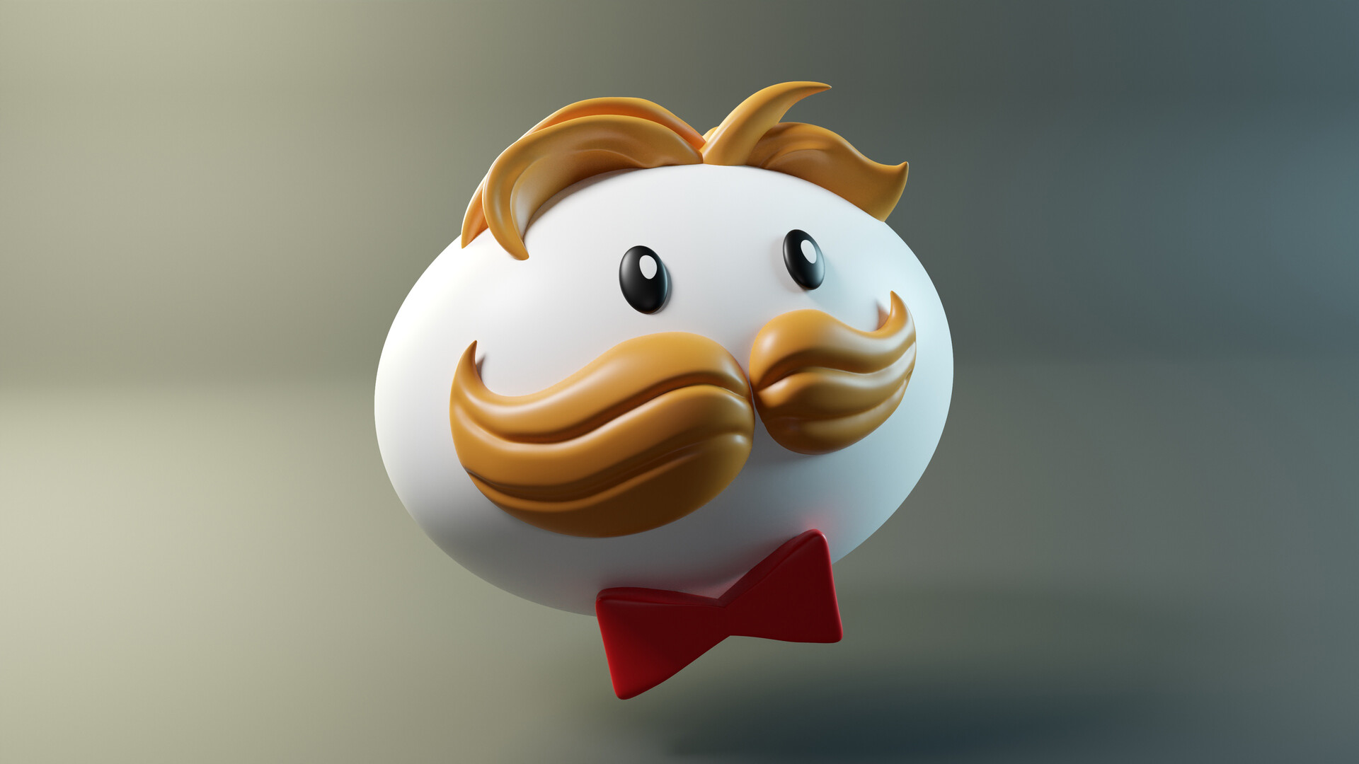 Pringles Mascot with Mustache and Bowtie HD Wallpaper