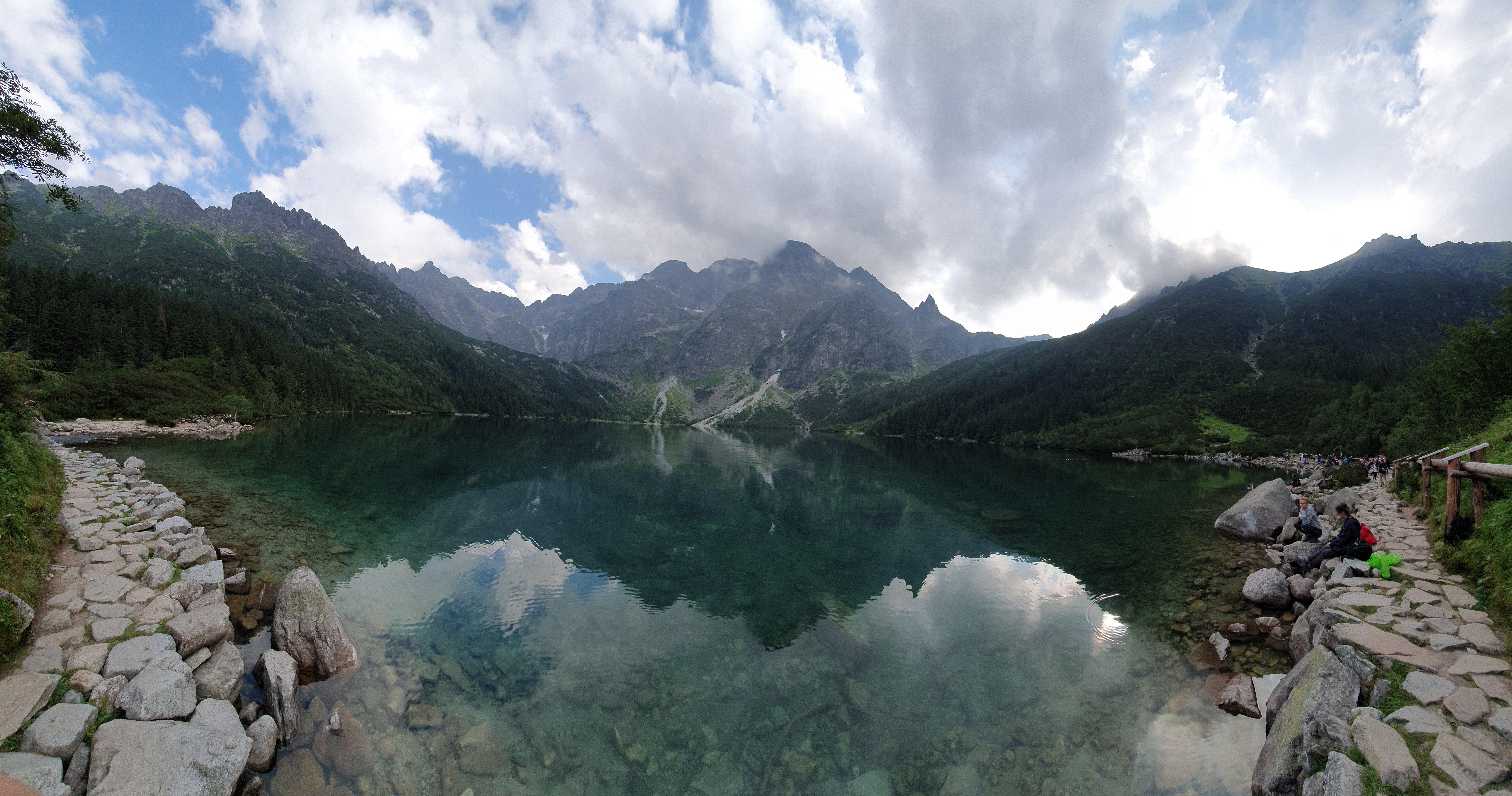 4K Mountains and Lake in Tatra Mountains, Poland HD Wallpaper