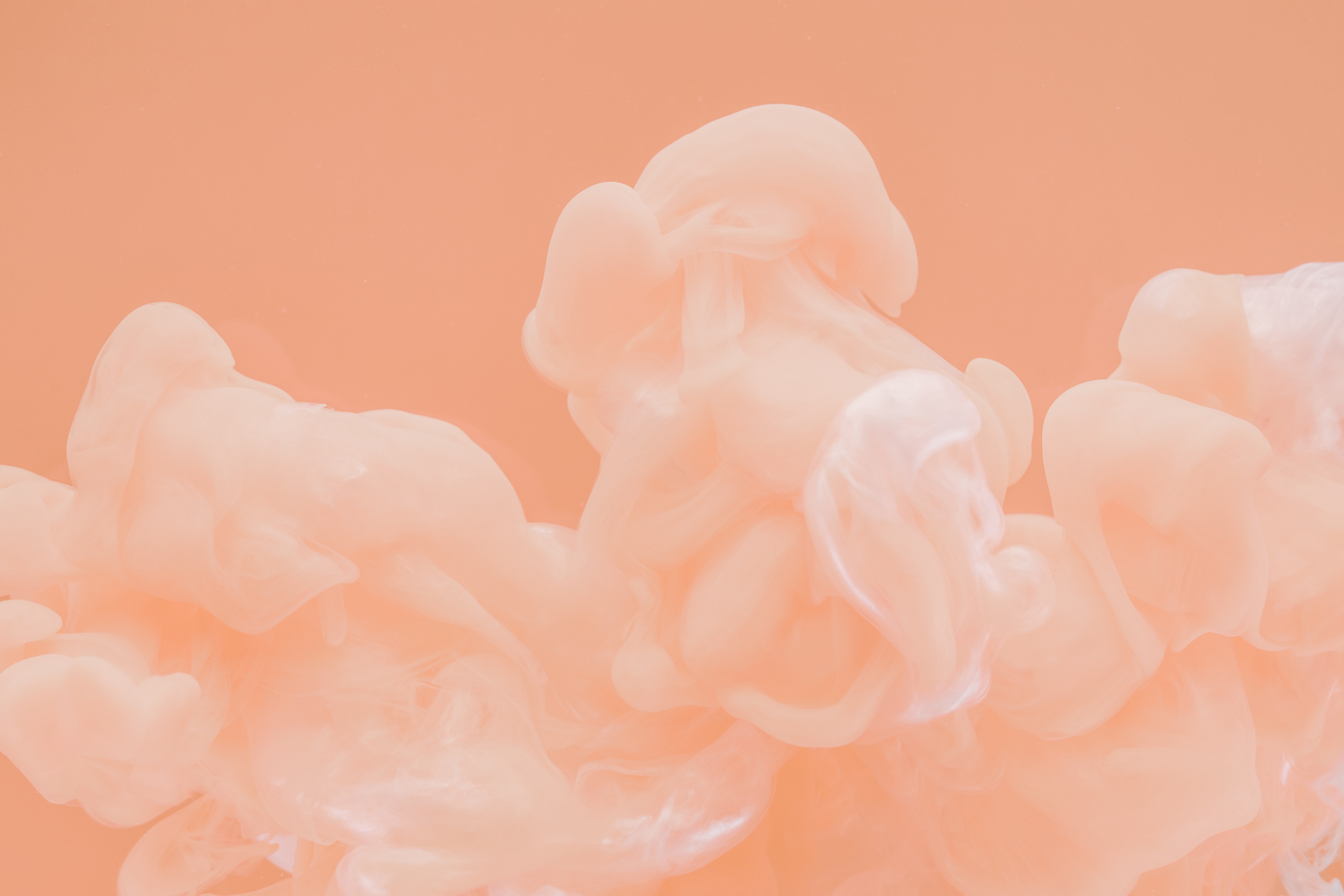 Abstract Peach Smoke Cloud 4K HD Wallpaper