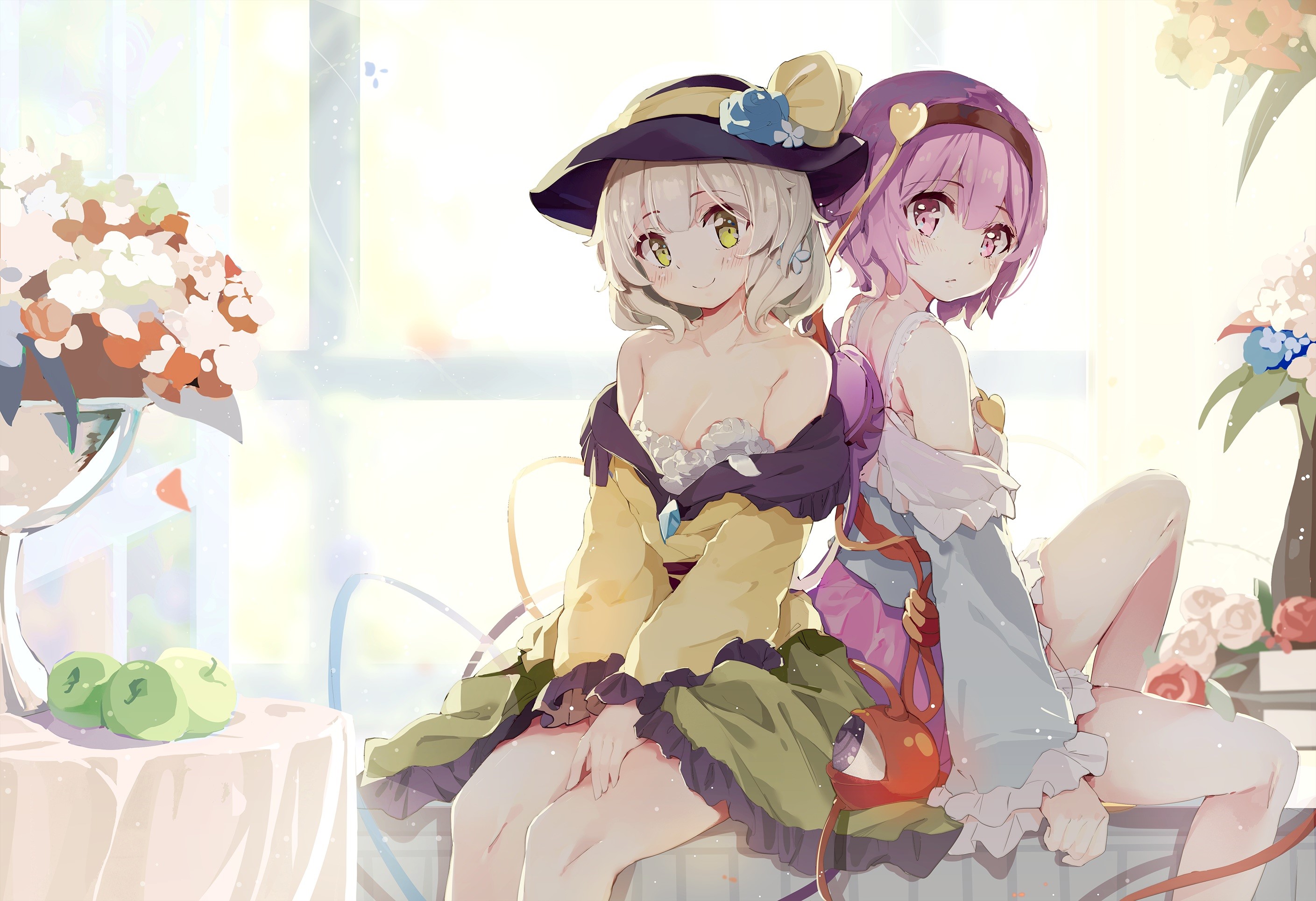 Komeiji Koishi and Komeiji Satori from Touhou HD Wallpaper