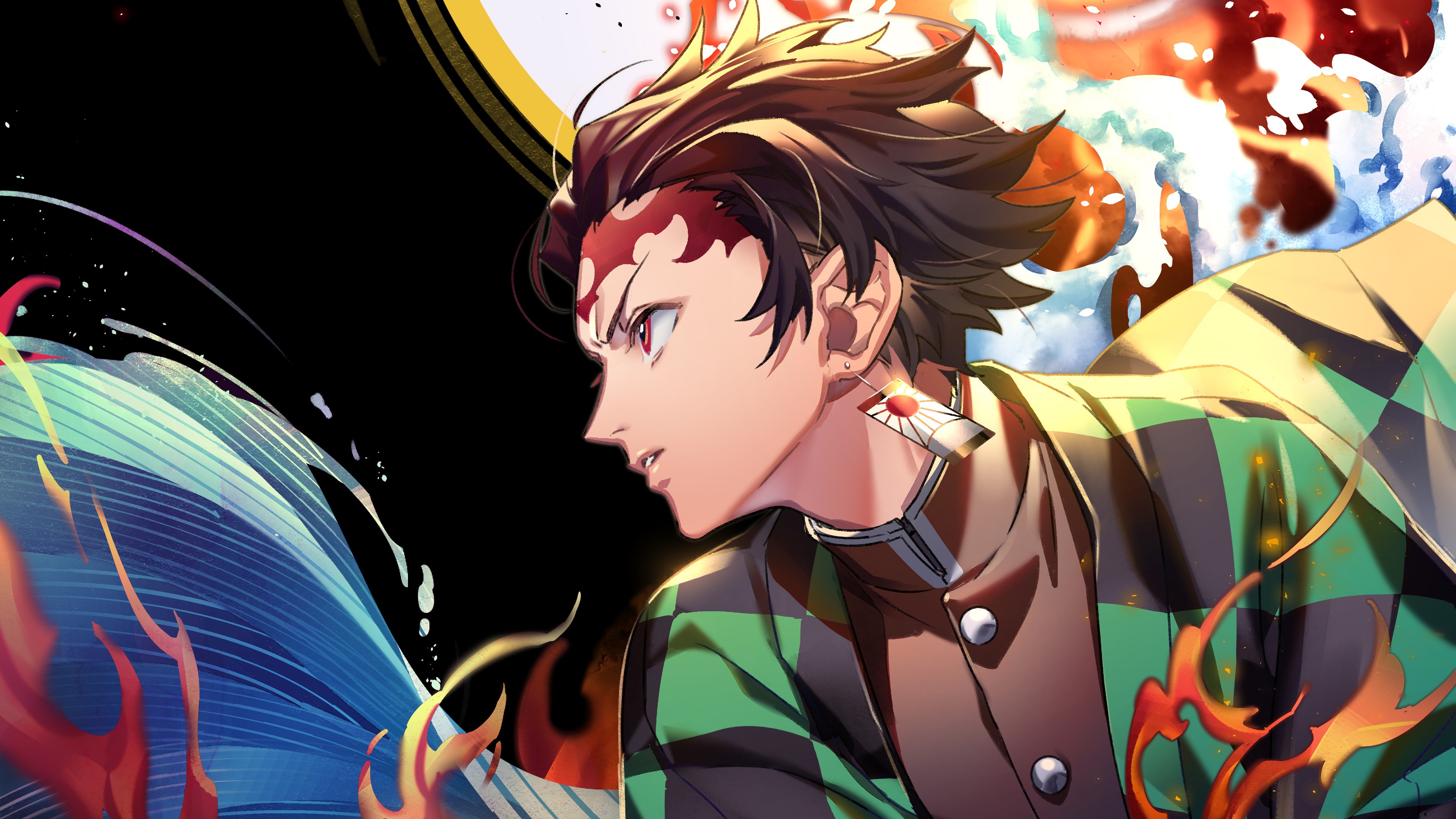 Kamado Tanjiro from Kimetsu no Yaiba HD Wallpaper