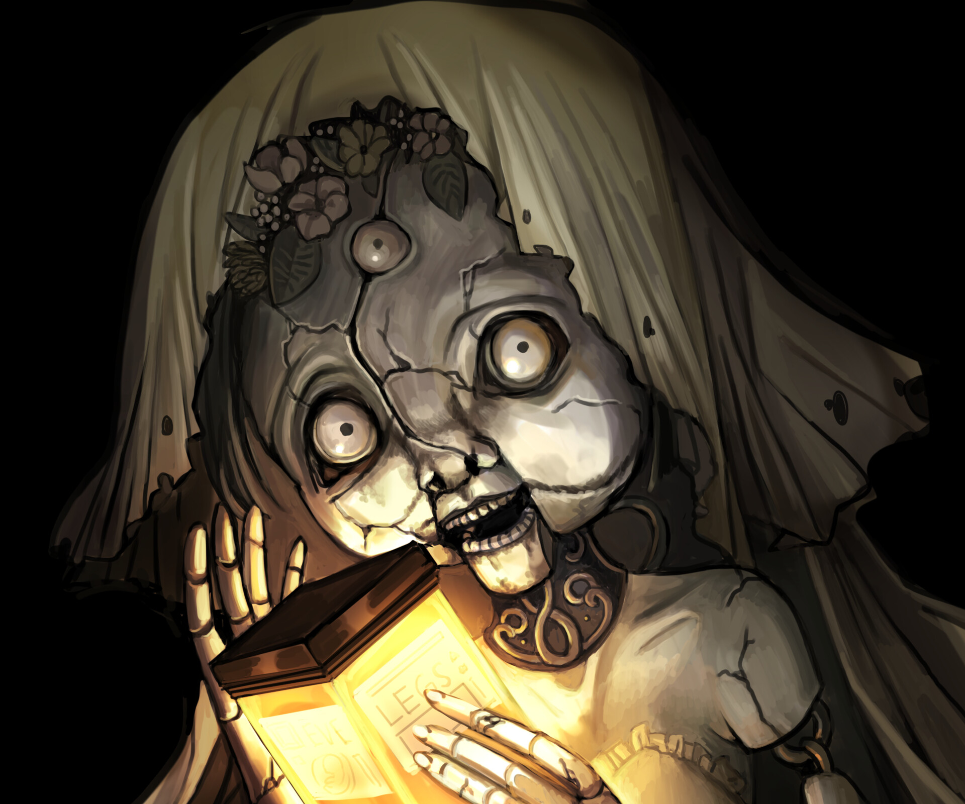 Creepy Doll from Resident Evil Village HD Wallpaper