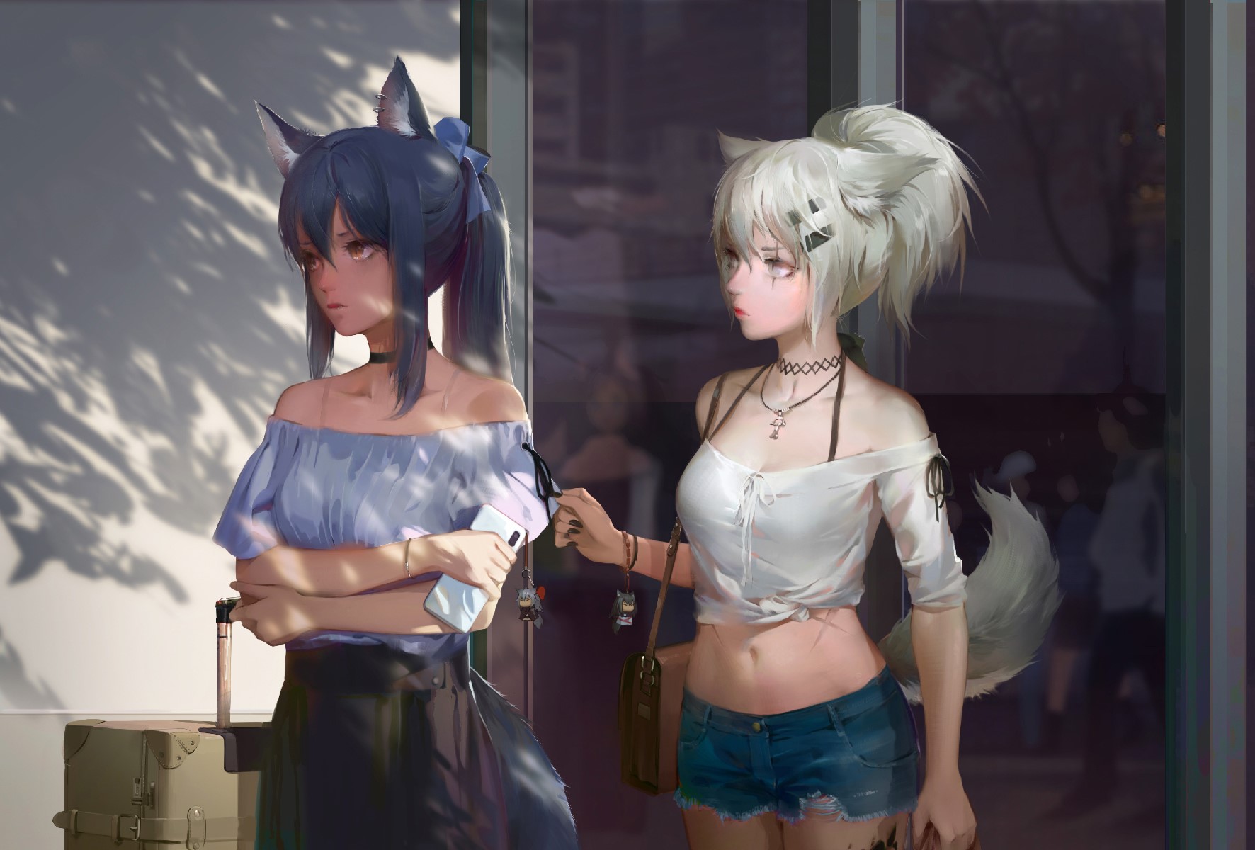 Lappland and Texas from Arknights HD Wallpaper