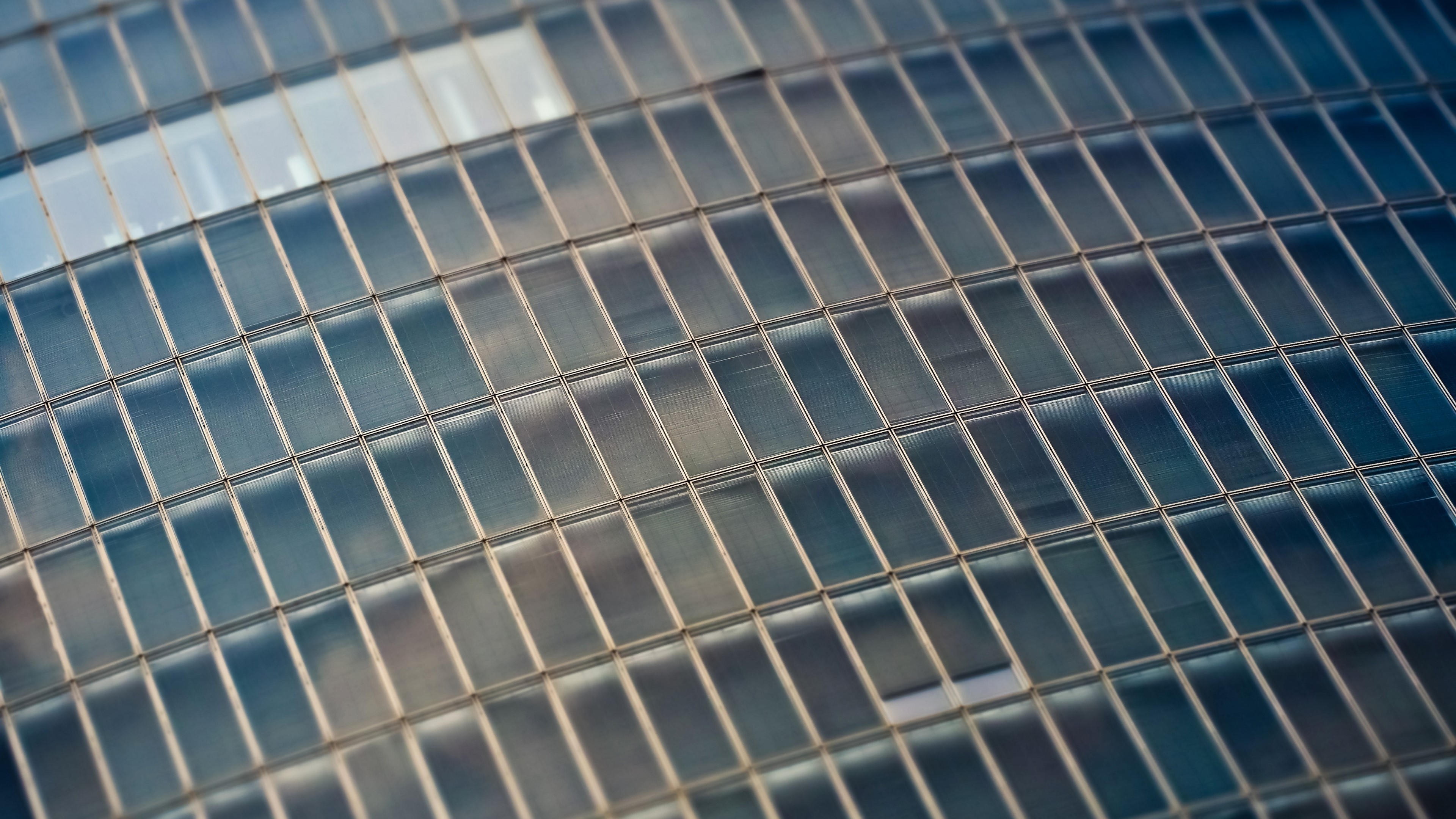 Glass facade of a modern building HD Wallpaper