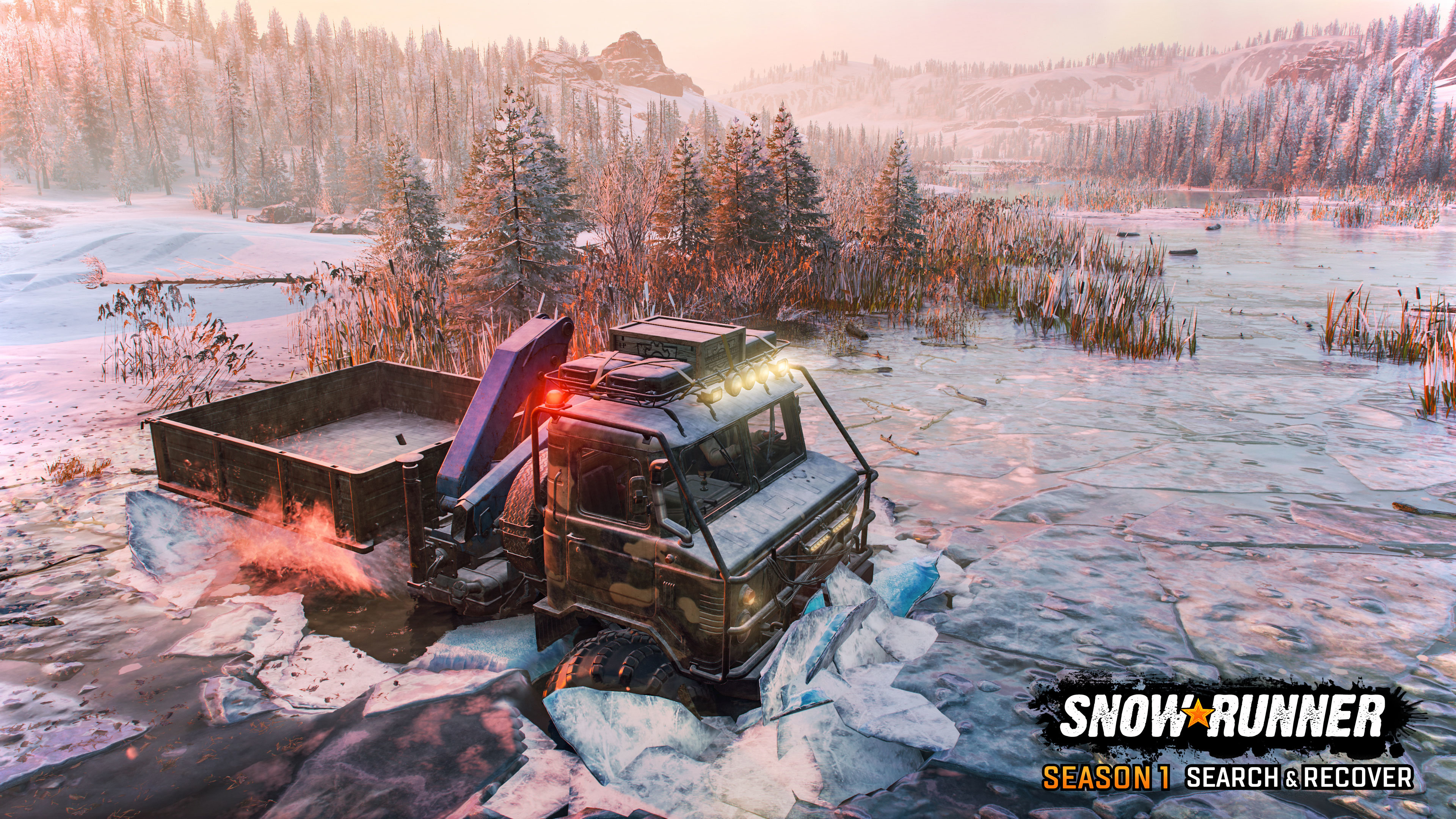 SnowRunner Season 1 Search & Recover 4K HD Wallpaper
