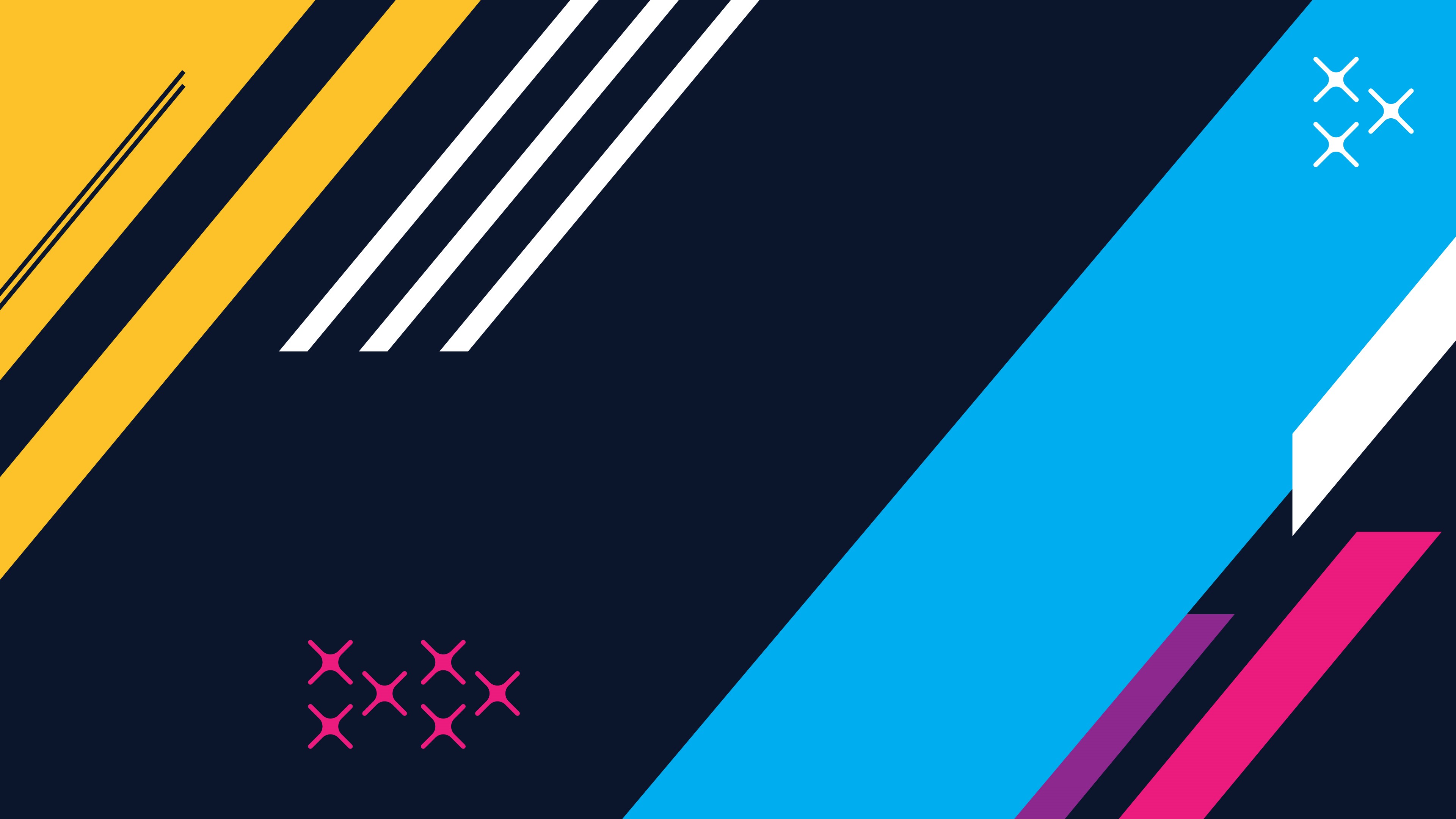 Colorful Abstract Geometric Stripes 4K HD Wallpaper