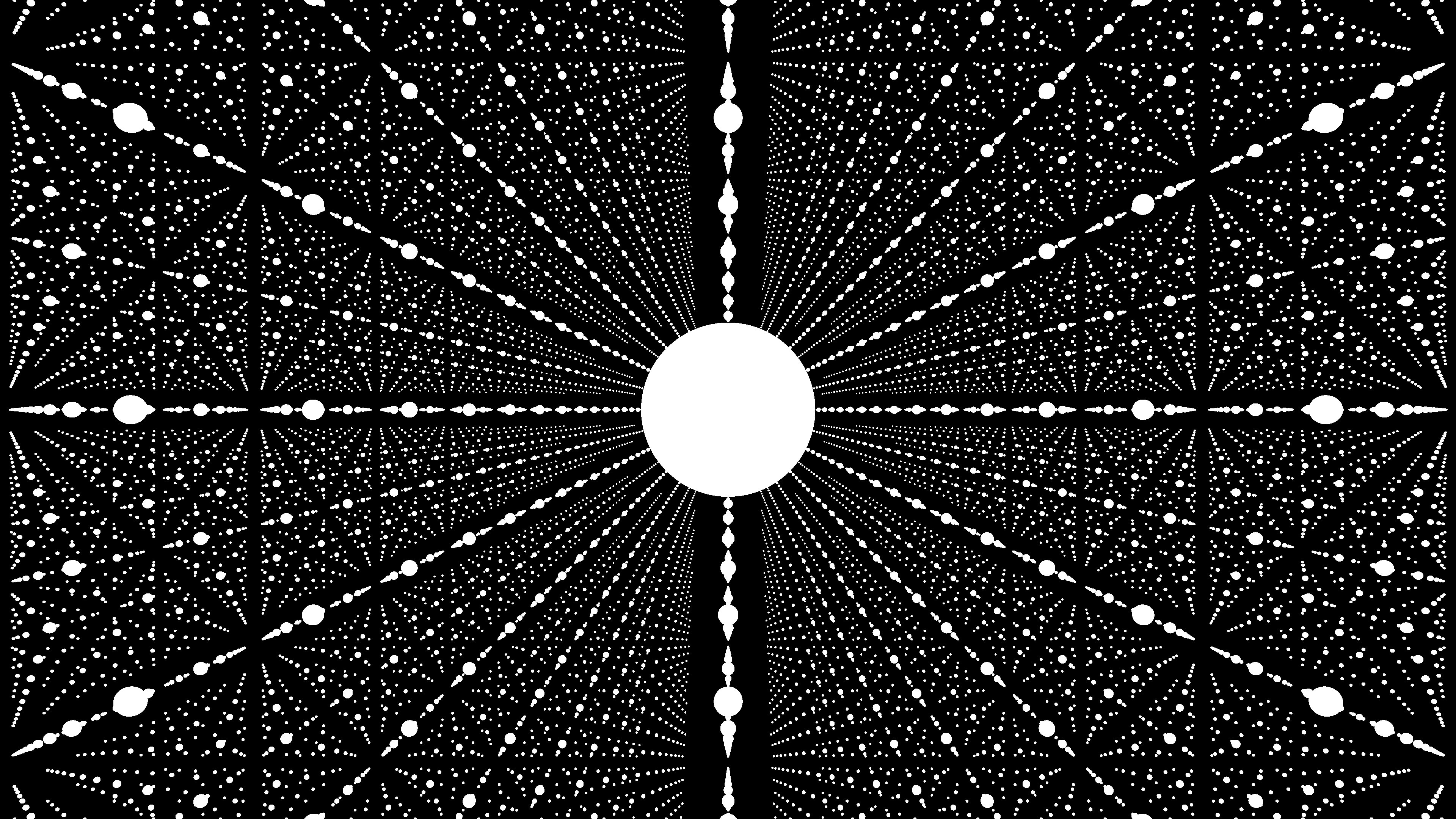 4K Monochrome Geometric Digital Art HD Wallpaper