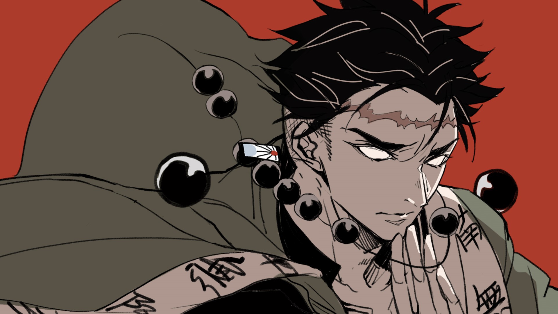 Gyomei Himejima from Demon Slayer HD Wallpaper