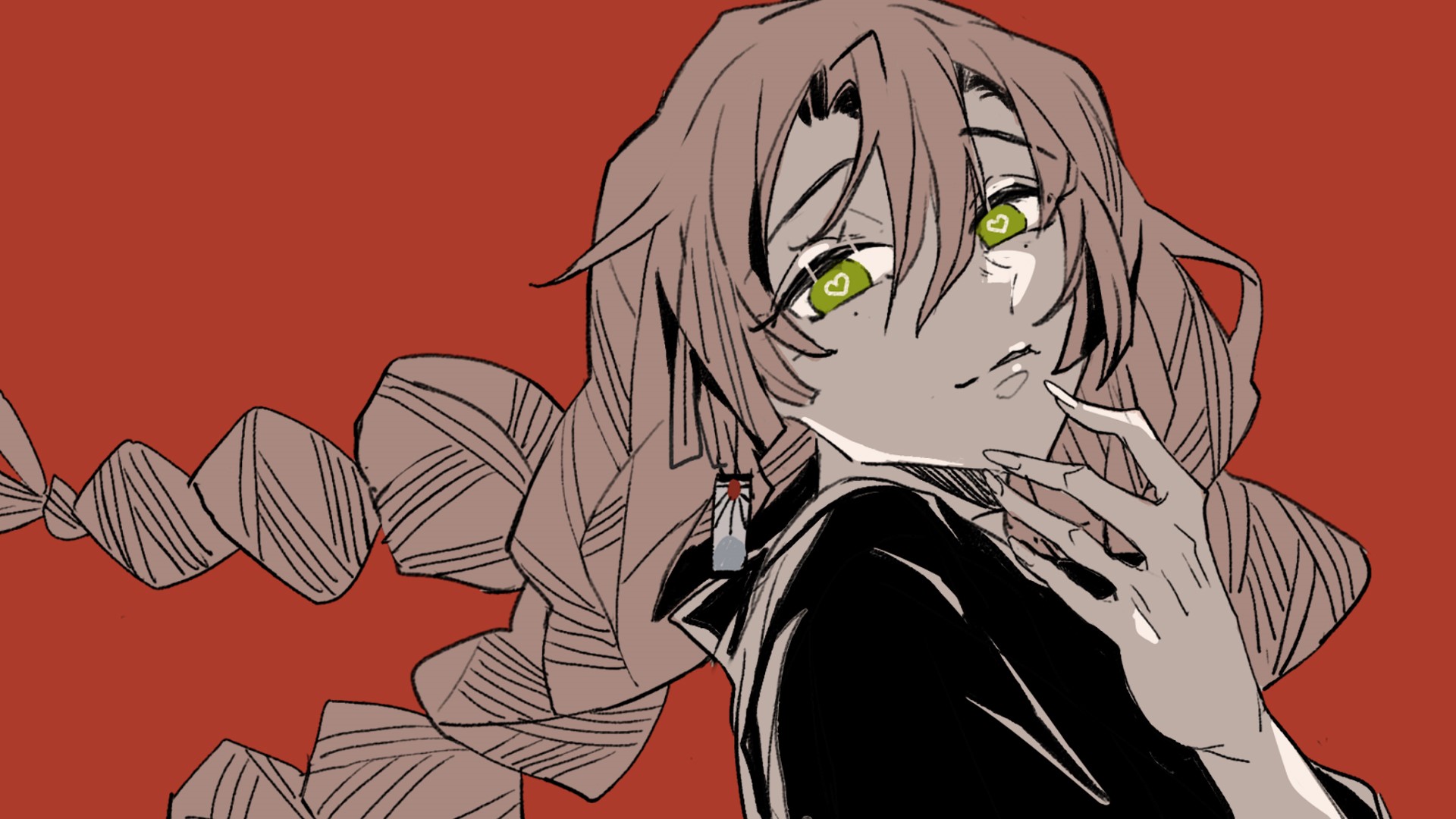 Mitsuri Kanroji from Kimetsu no Yaiba HD Wallpaper