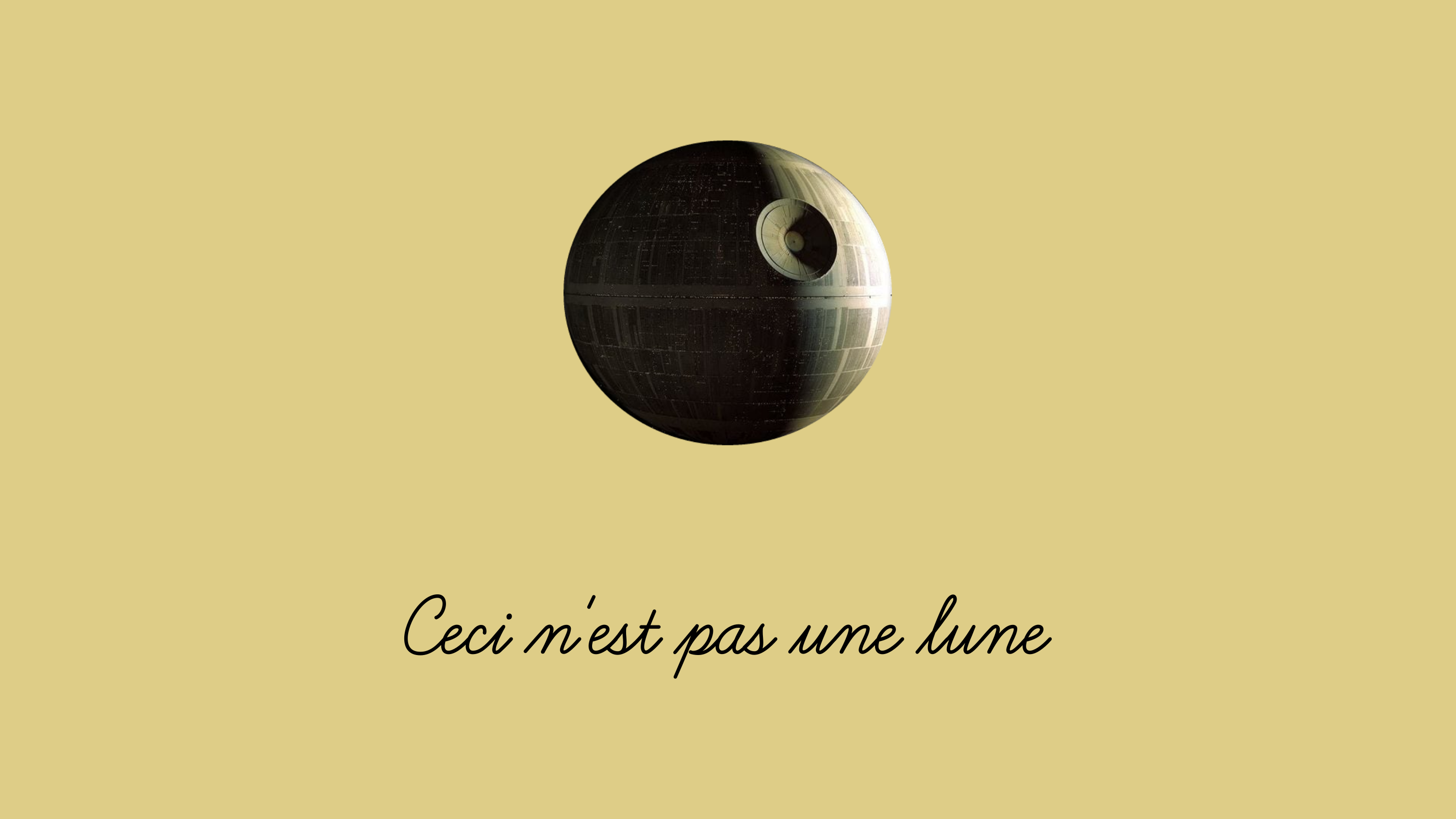 Death Star from Star Wars parody HD Wallpaper