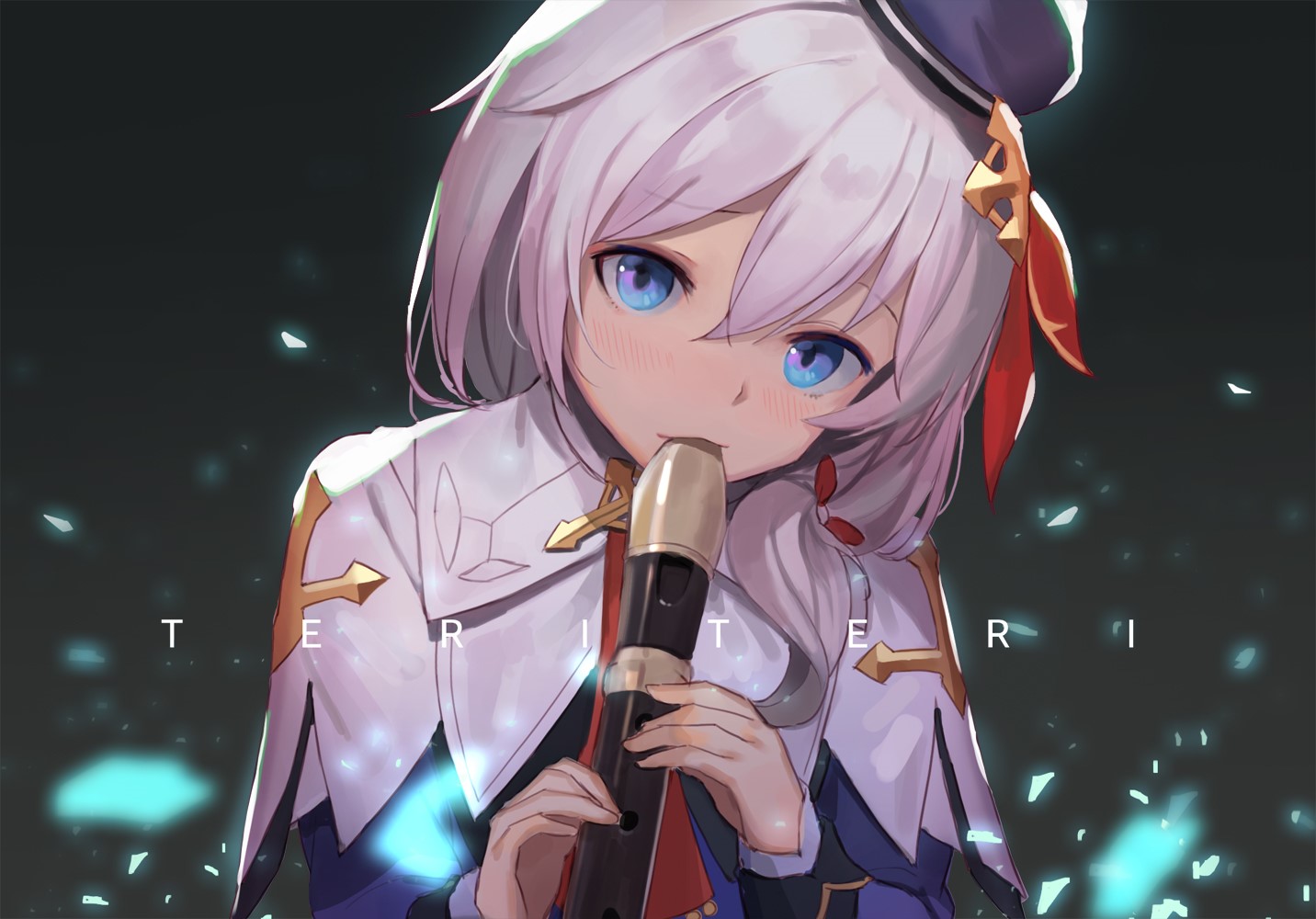 Theresa Apocalypse from Honkai Impact 3rd playing a flute HD Wallpaper
