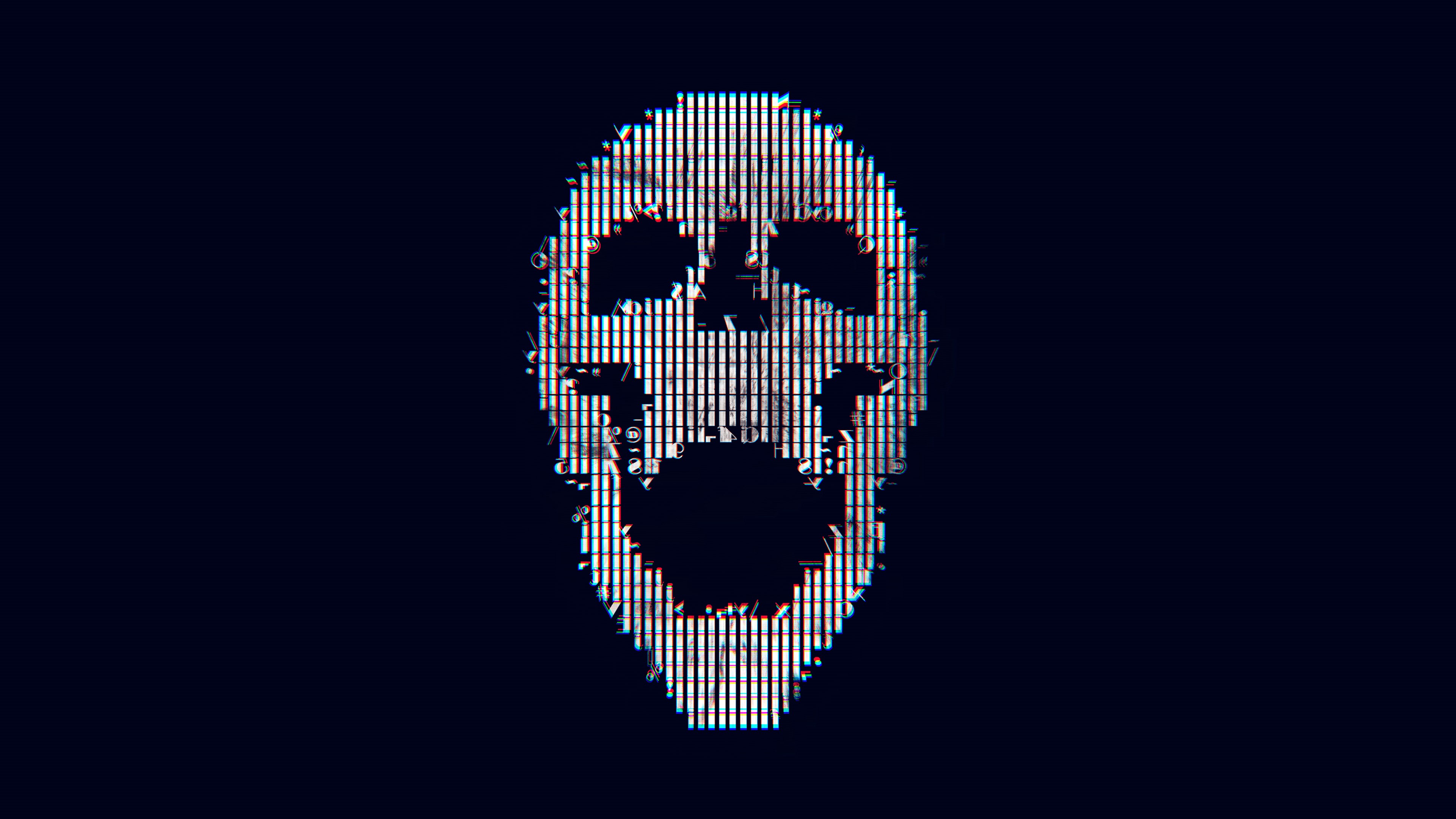 Digital Art Skull 4K HD Wallpaper