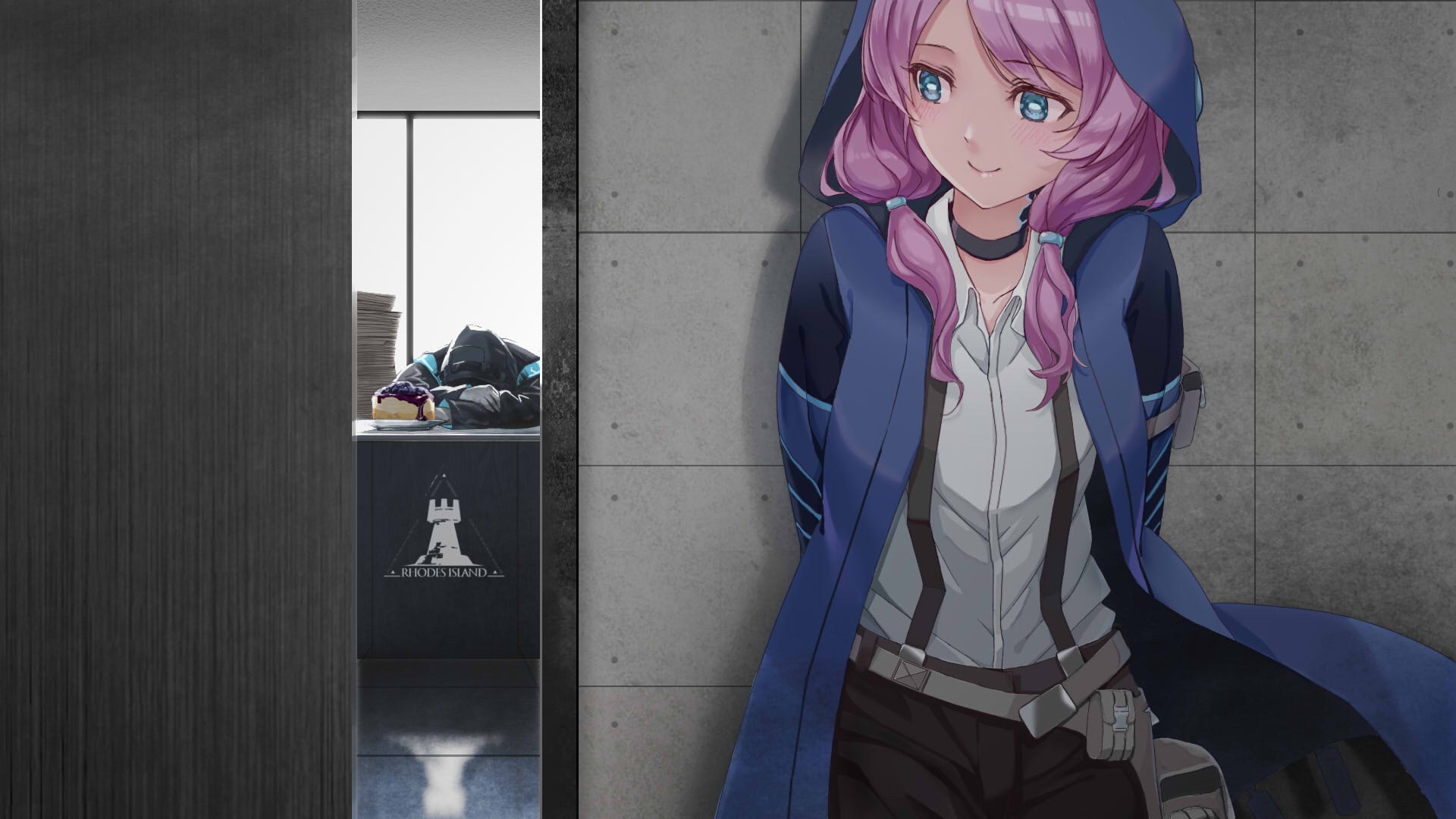 Blue Poison from Arknights with Doctor HD Wallpaper