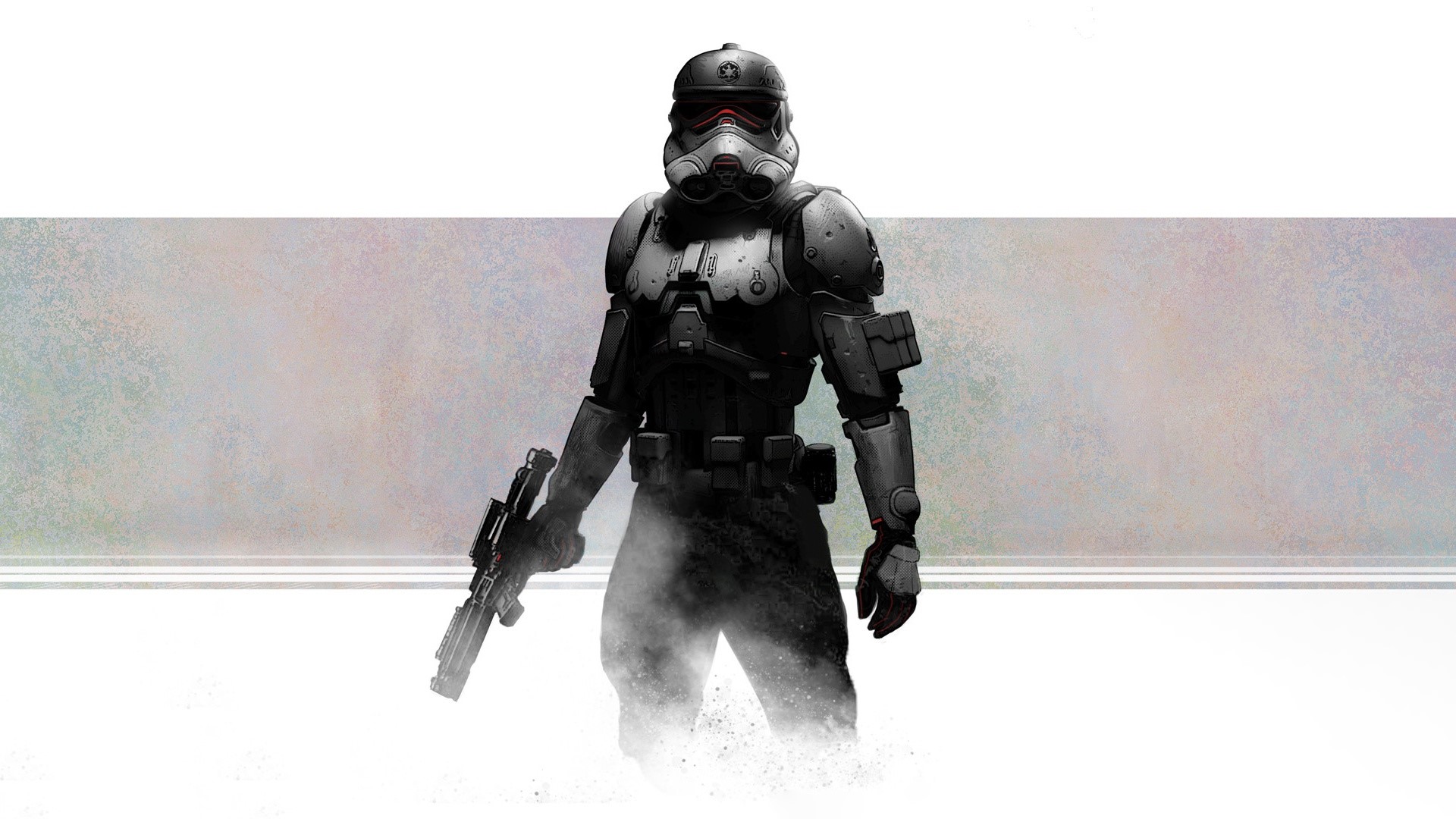 Imperial Stormtrooper with blaster by Mack Sztaba HD Wallpaper