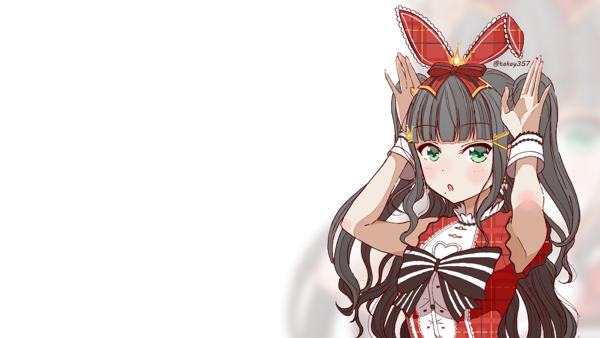 Kurosawa Dia from Love Live! Sunshine with bunny ears HD Wallpaper