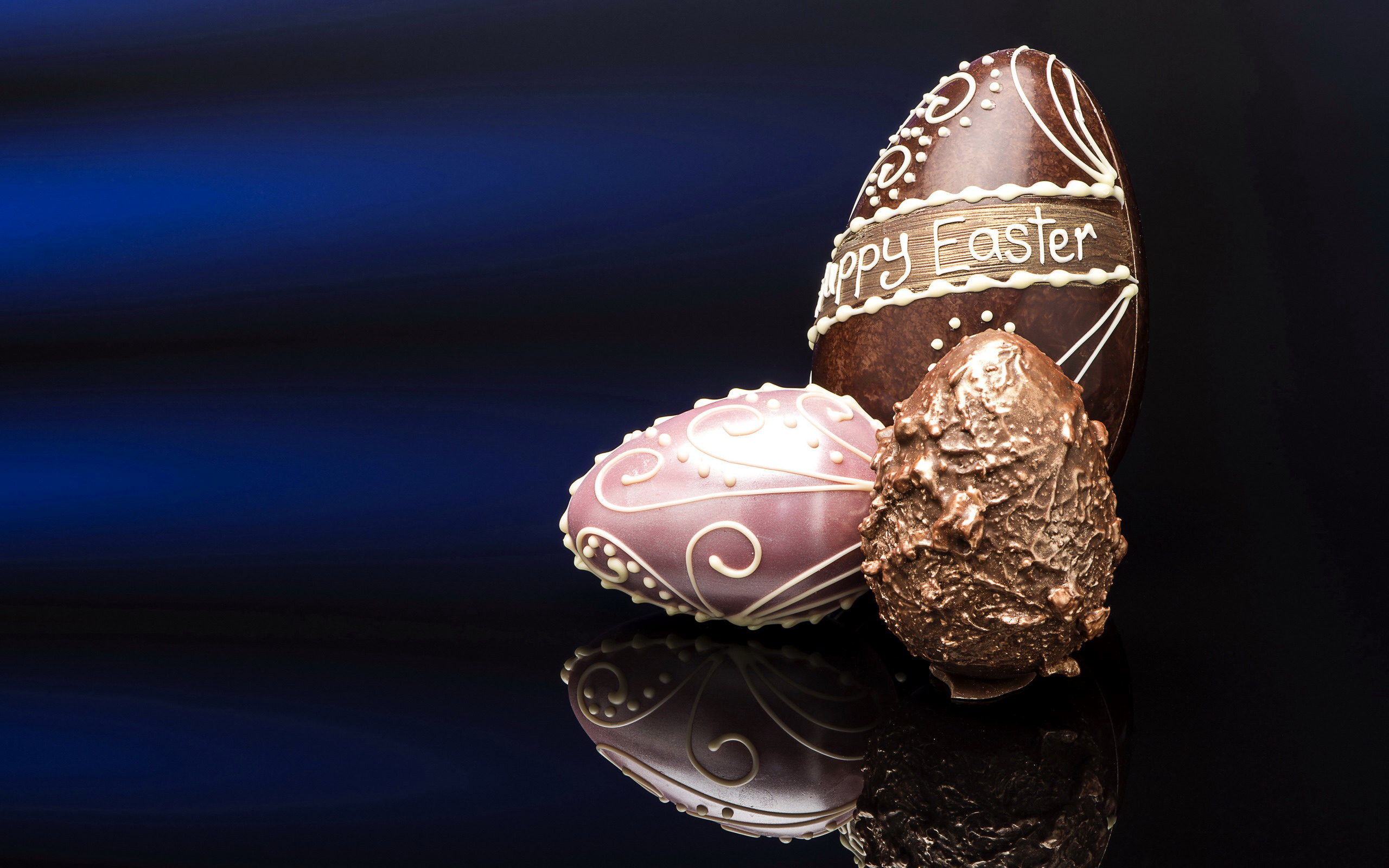 Happy Easter Chocolate Eggs HD Wallpaper
