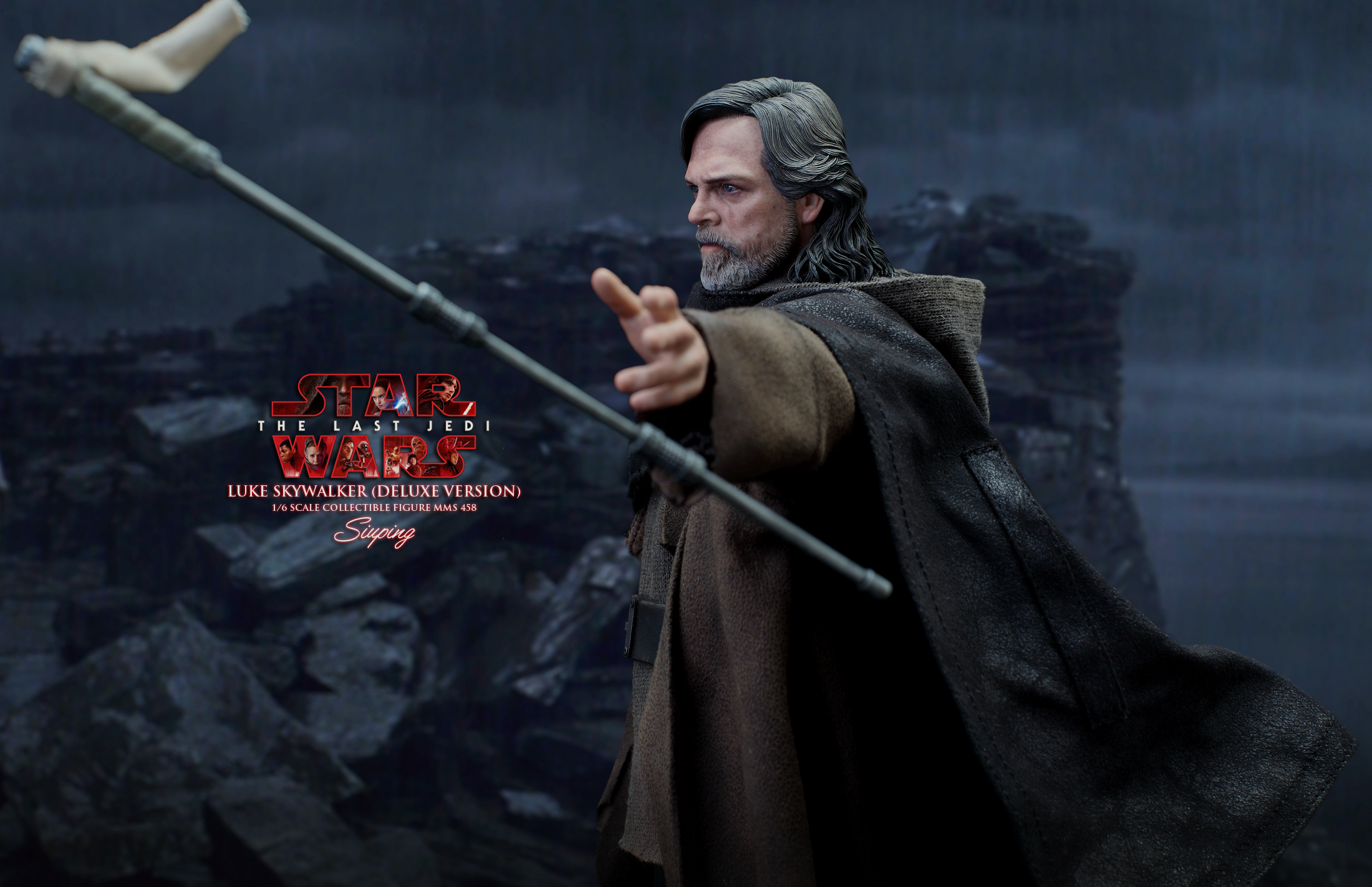 Star Wars: The Last Jedi Luke Skywalker Figure HD Wallpaper