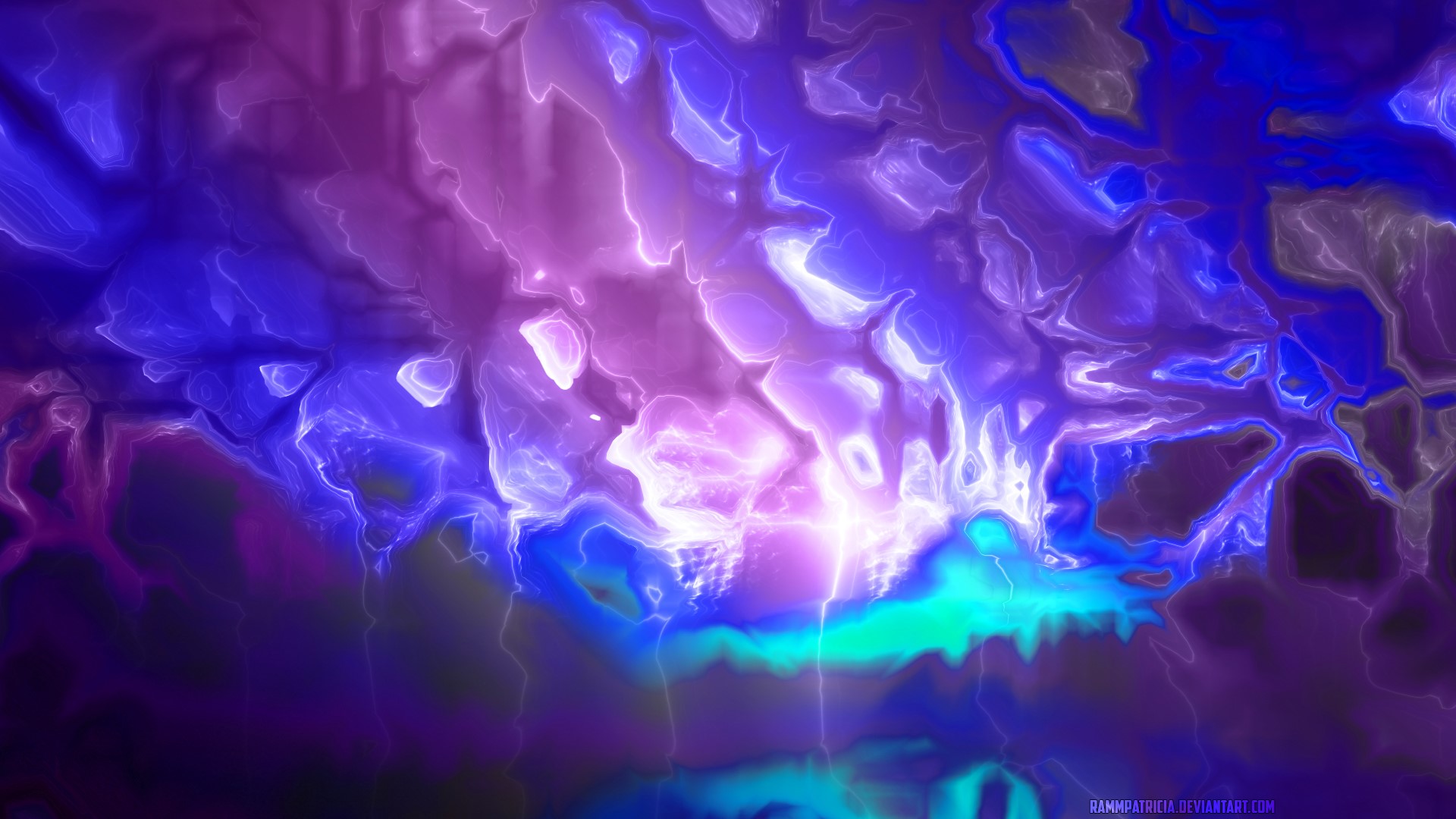 Abstract digital art with melting effect HD Wallpaper