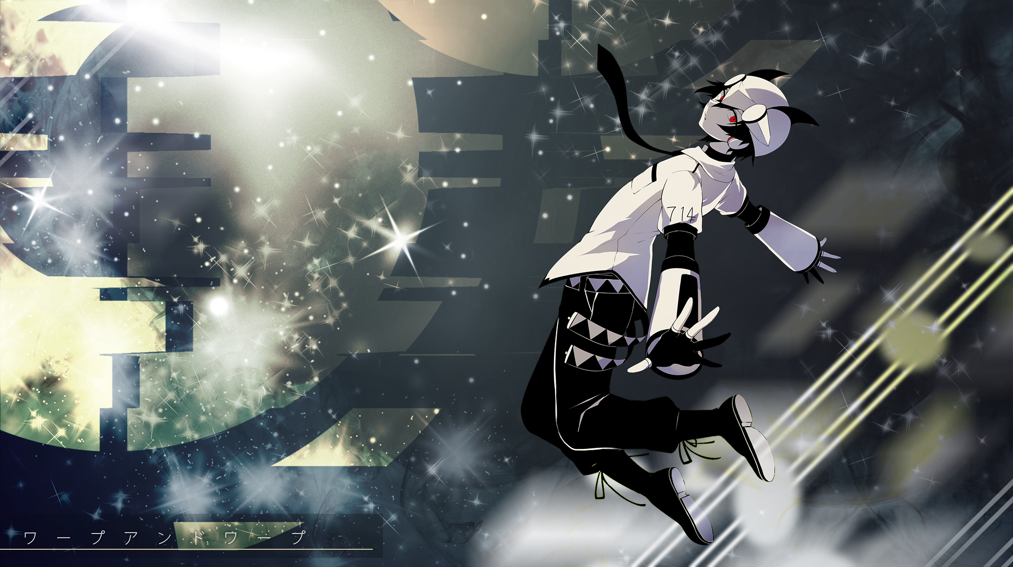 Utau character in a futuristic, starry background HD Wallpaper