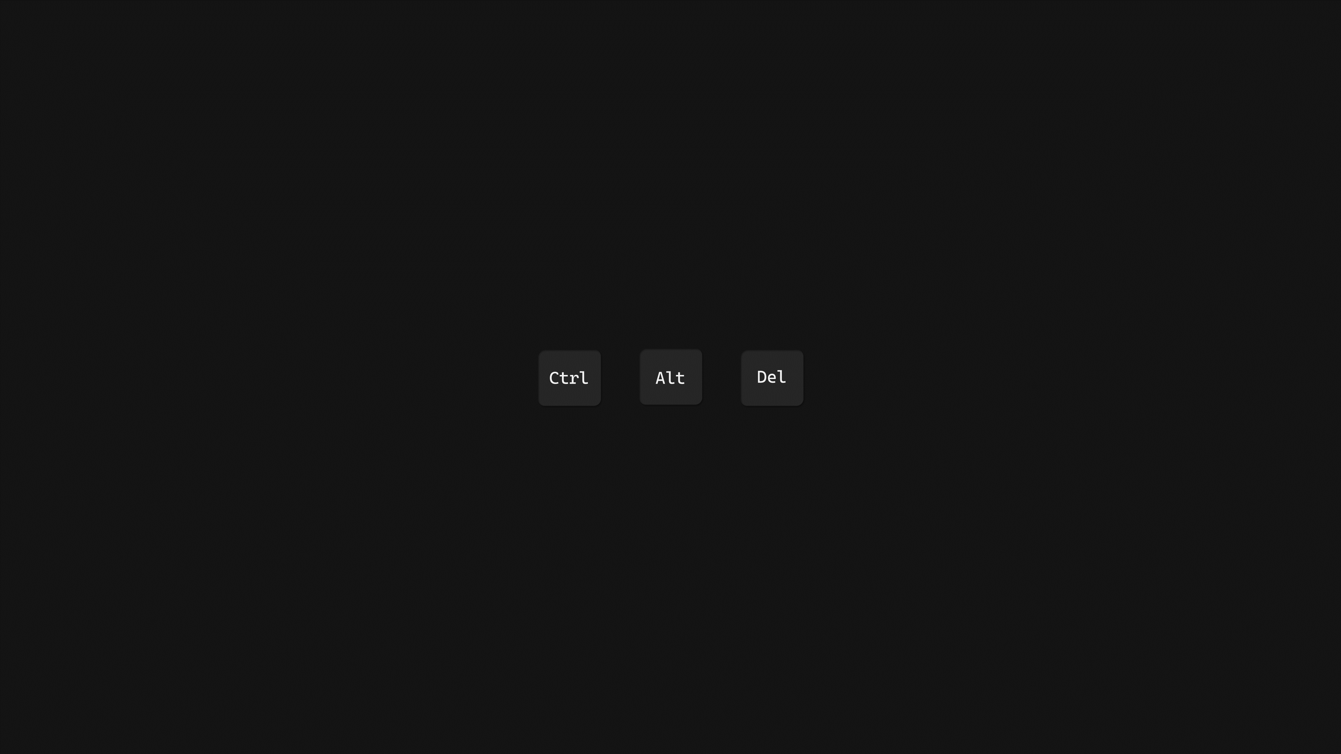 Ctrl Alt Del keyboard keys HD Wallpaper
