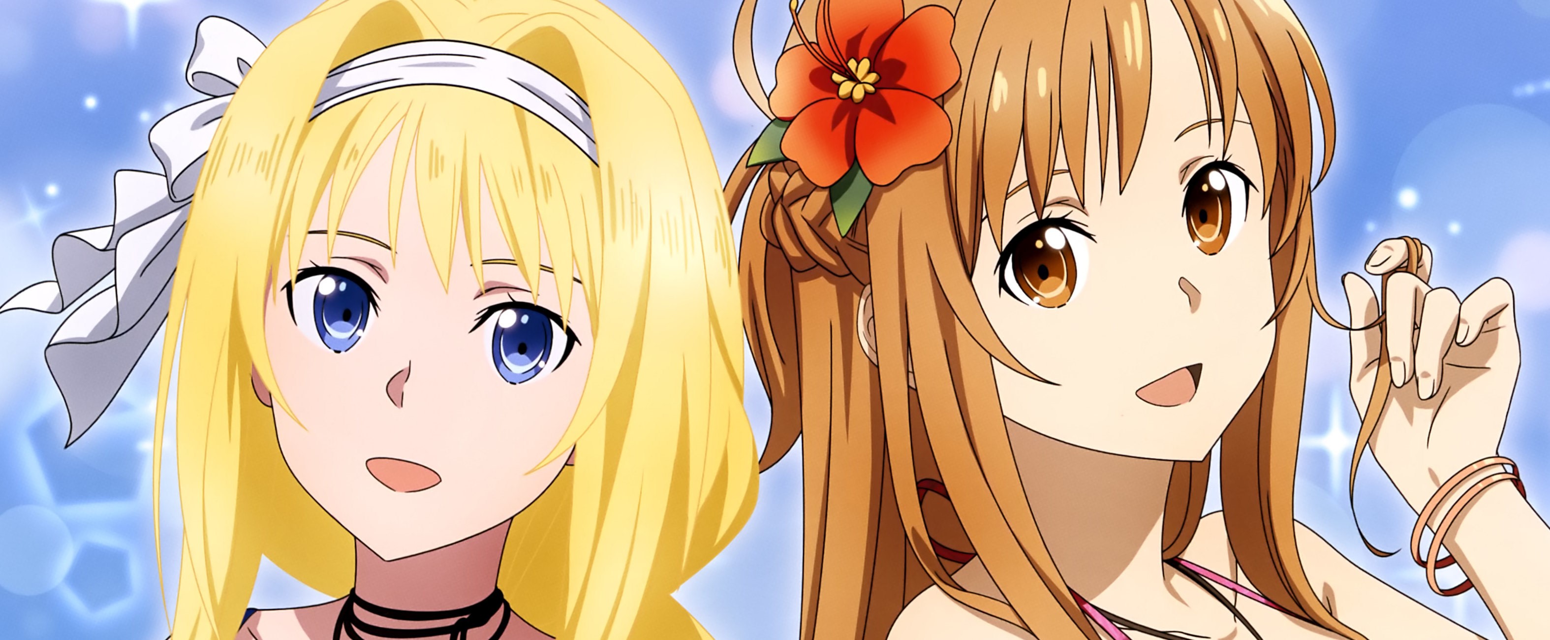 Alice Zuberg and Yuuki Asuna from Sword Art Online HD Wallpaper