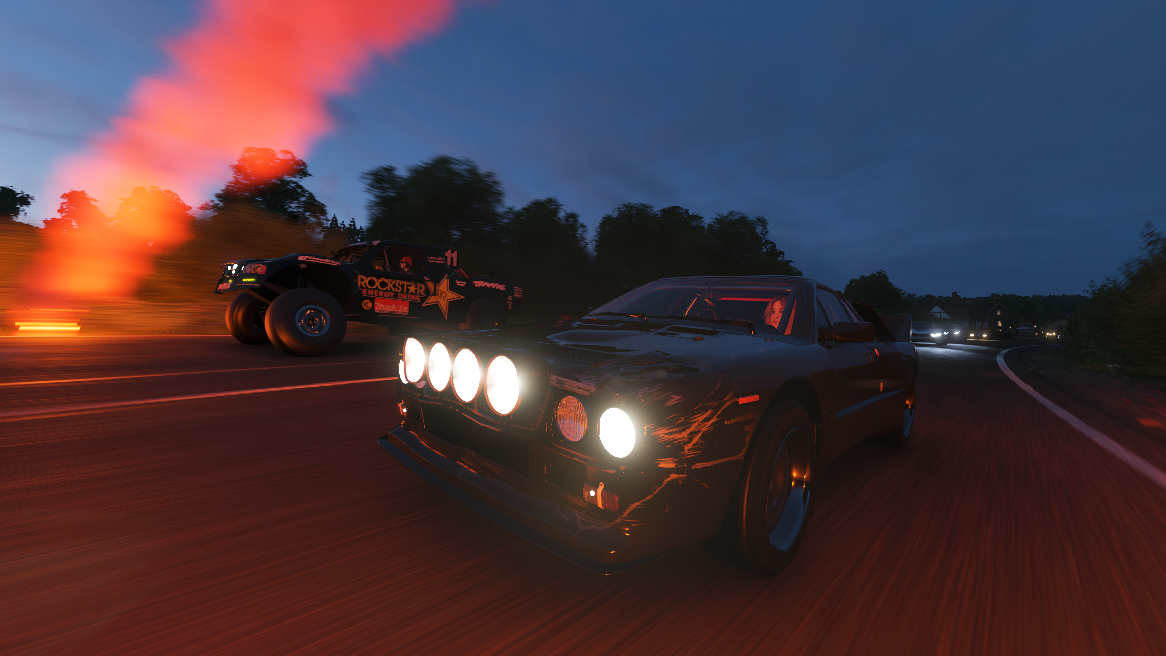 4K Forza Horizon 4 car race at night HD Wallpaper