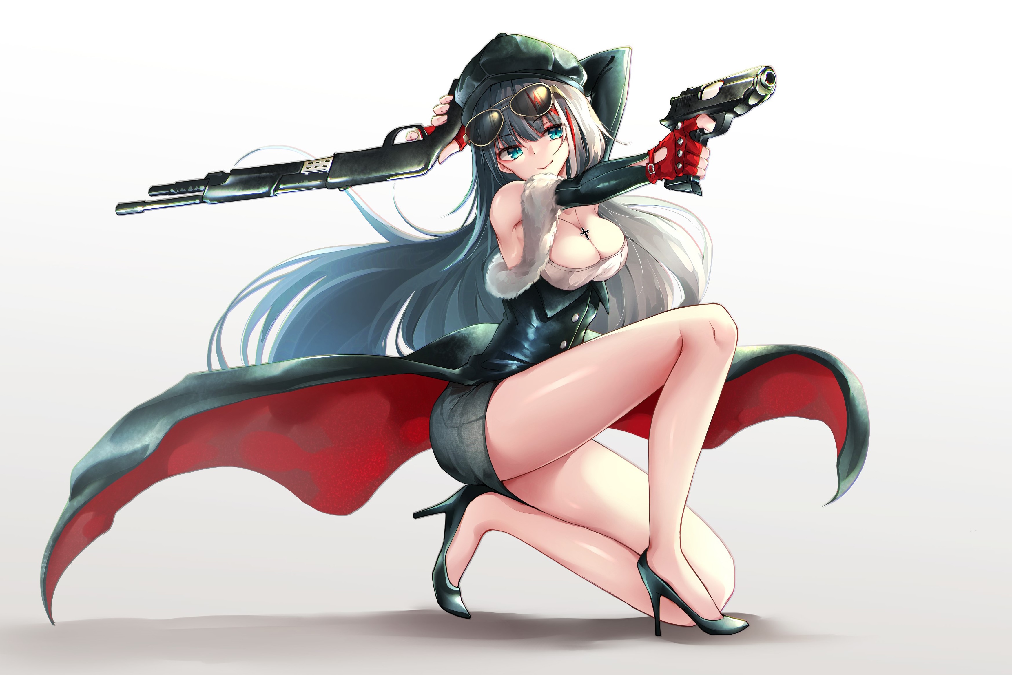 Deutschland from Azur Lane with guns HD Wallpaper