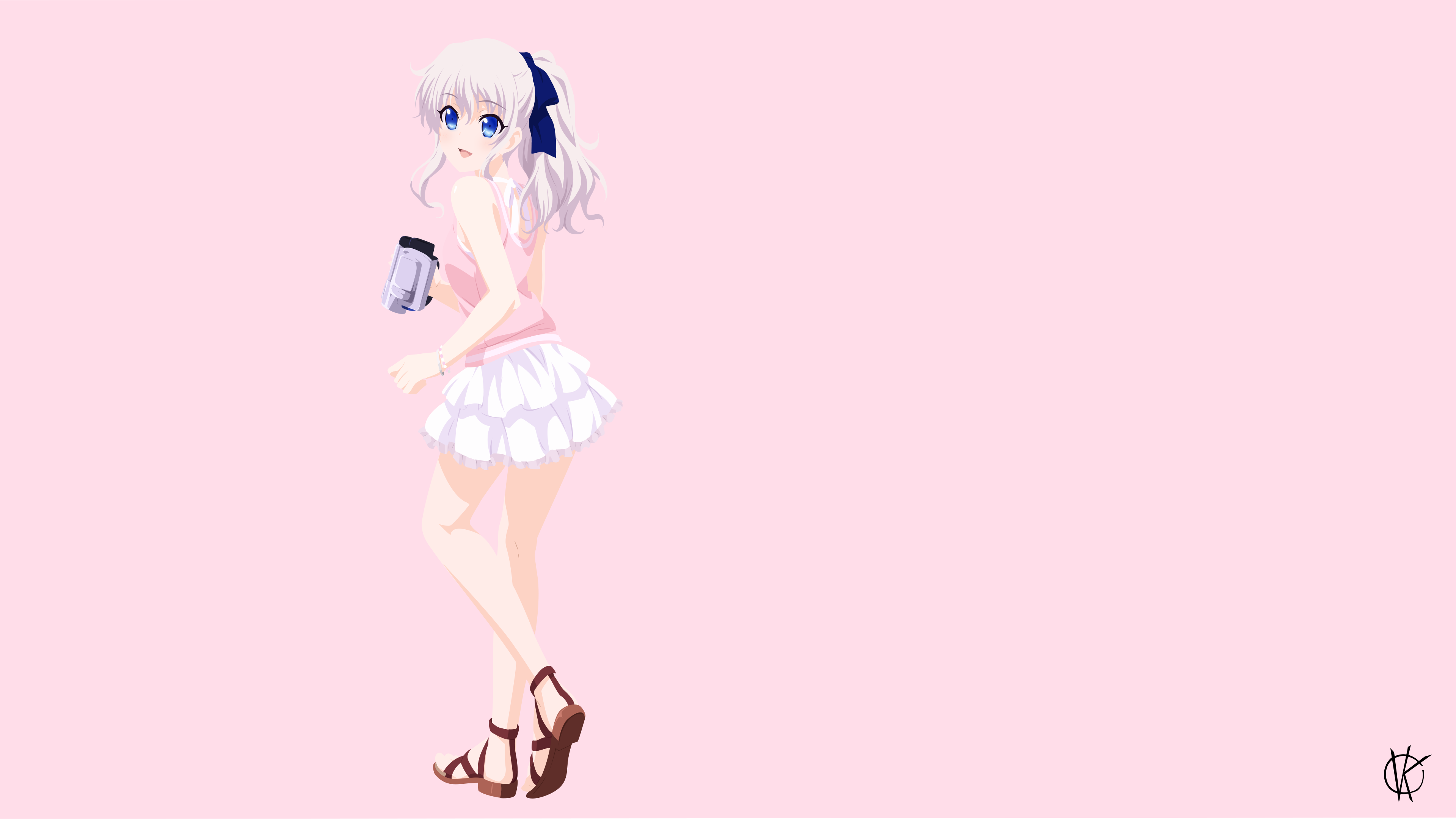 4K Tomori Nao from Charlotte minimalism HD Wallpaper