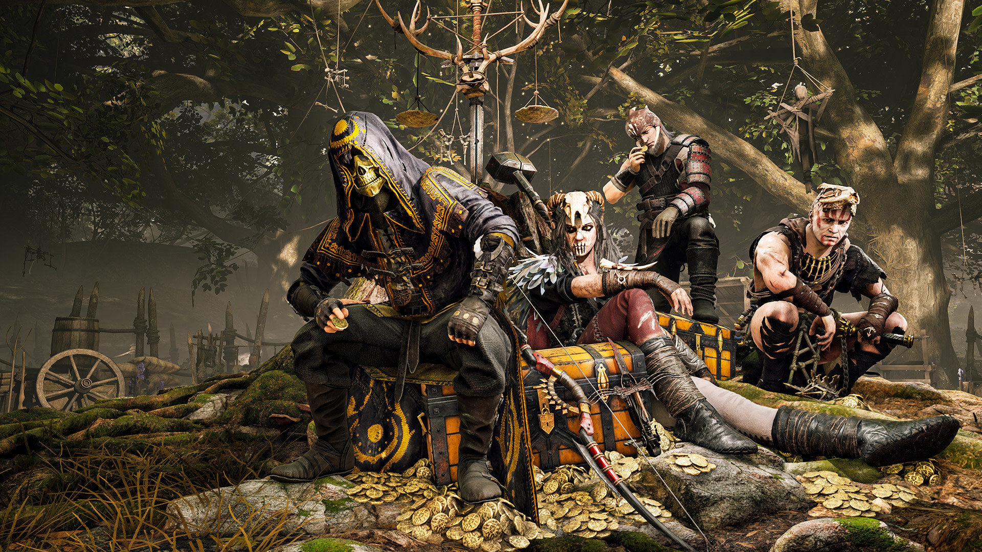 Hood: Outlaws & Legends characters with treasure HD Wallpaper