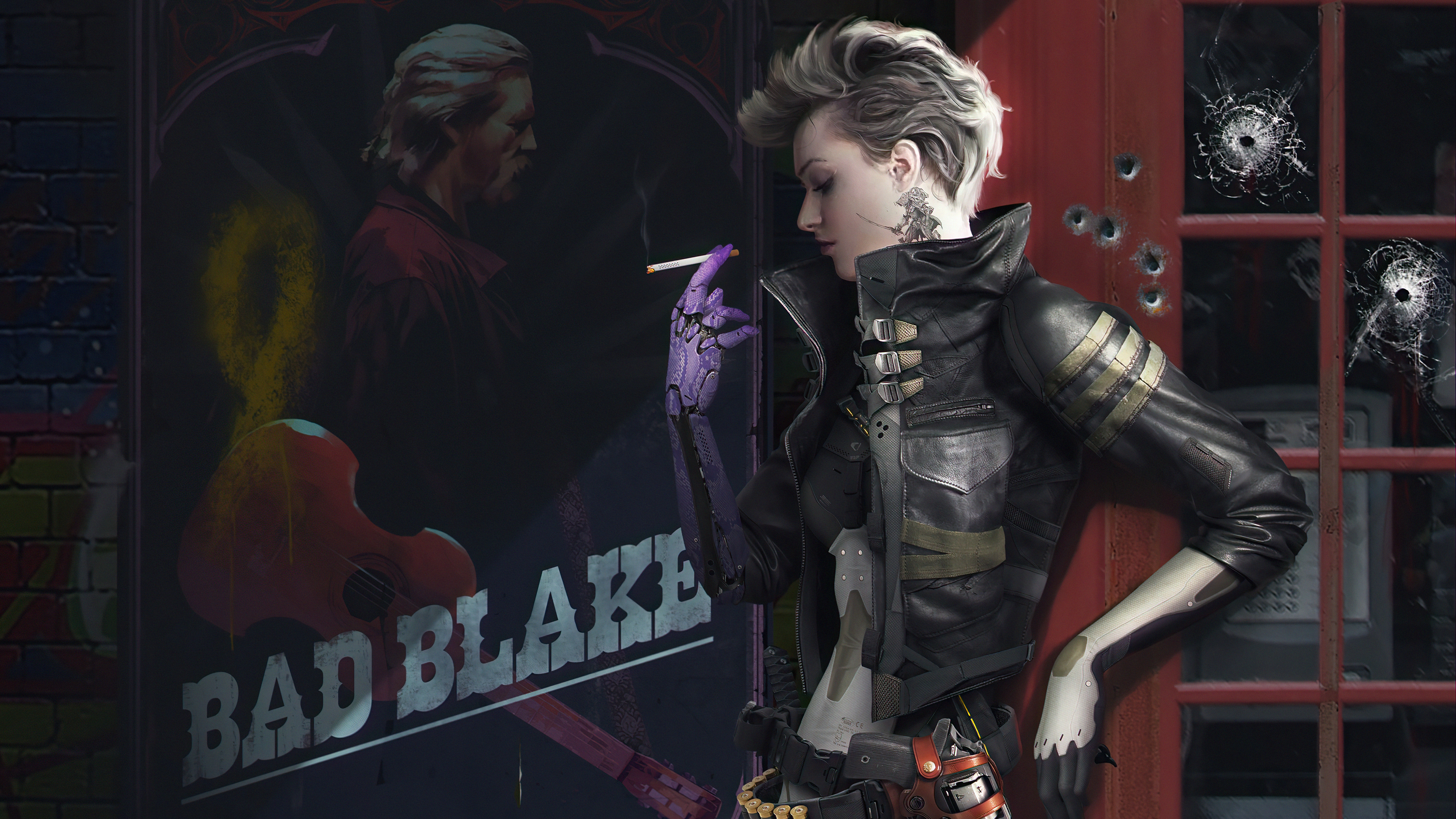 Sci Fi Cyborg 4K HD Wallpaper