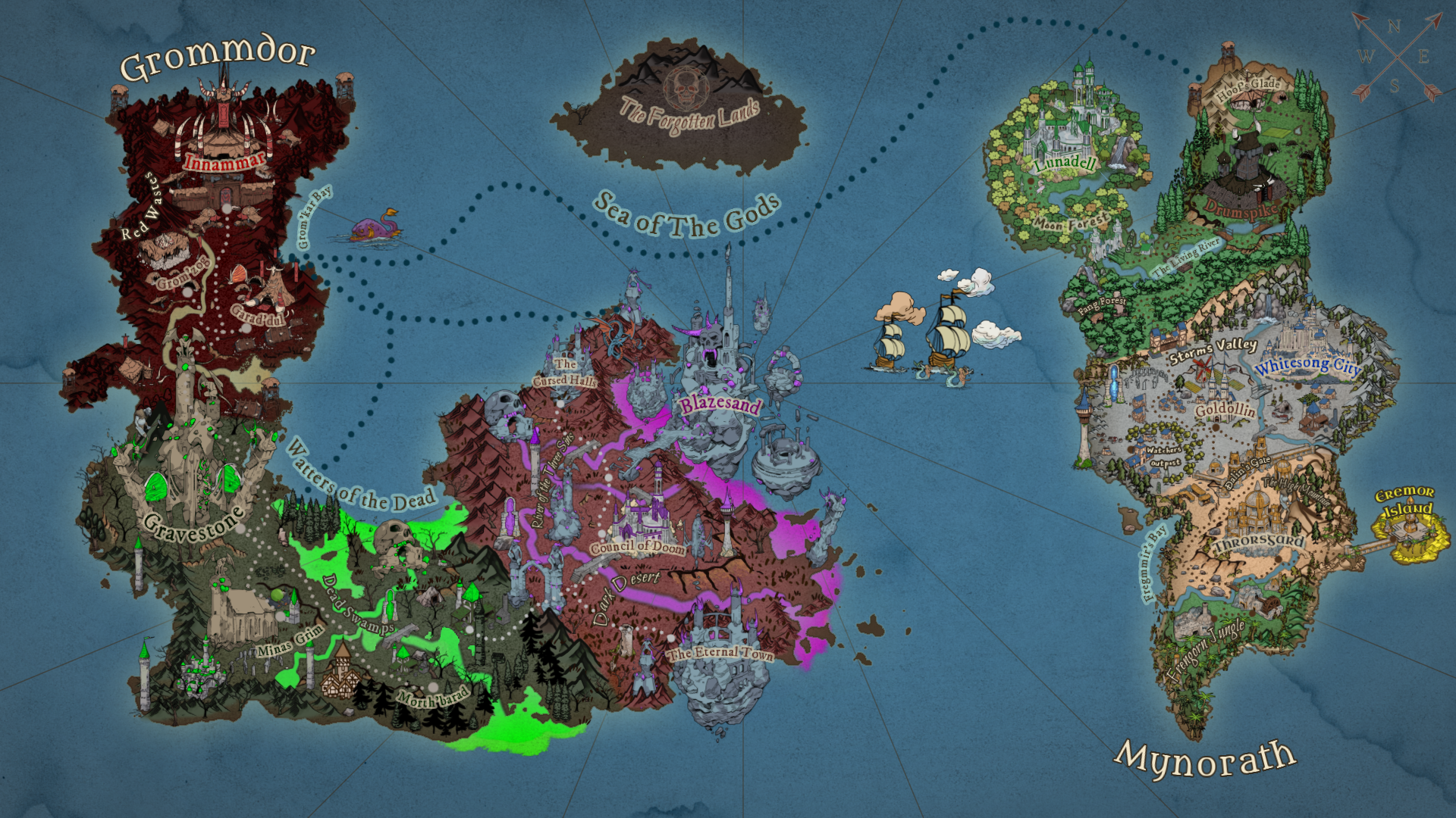 Scars Of Honor World Map HD Wallpaper