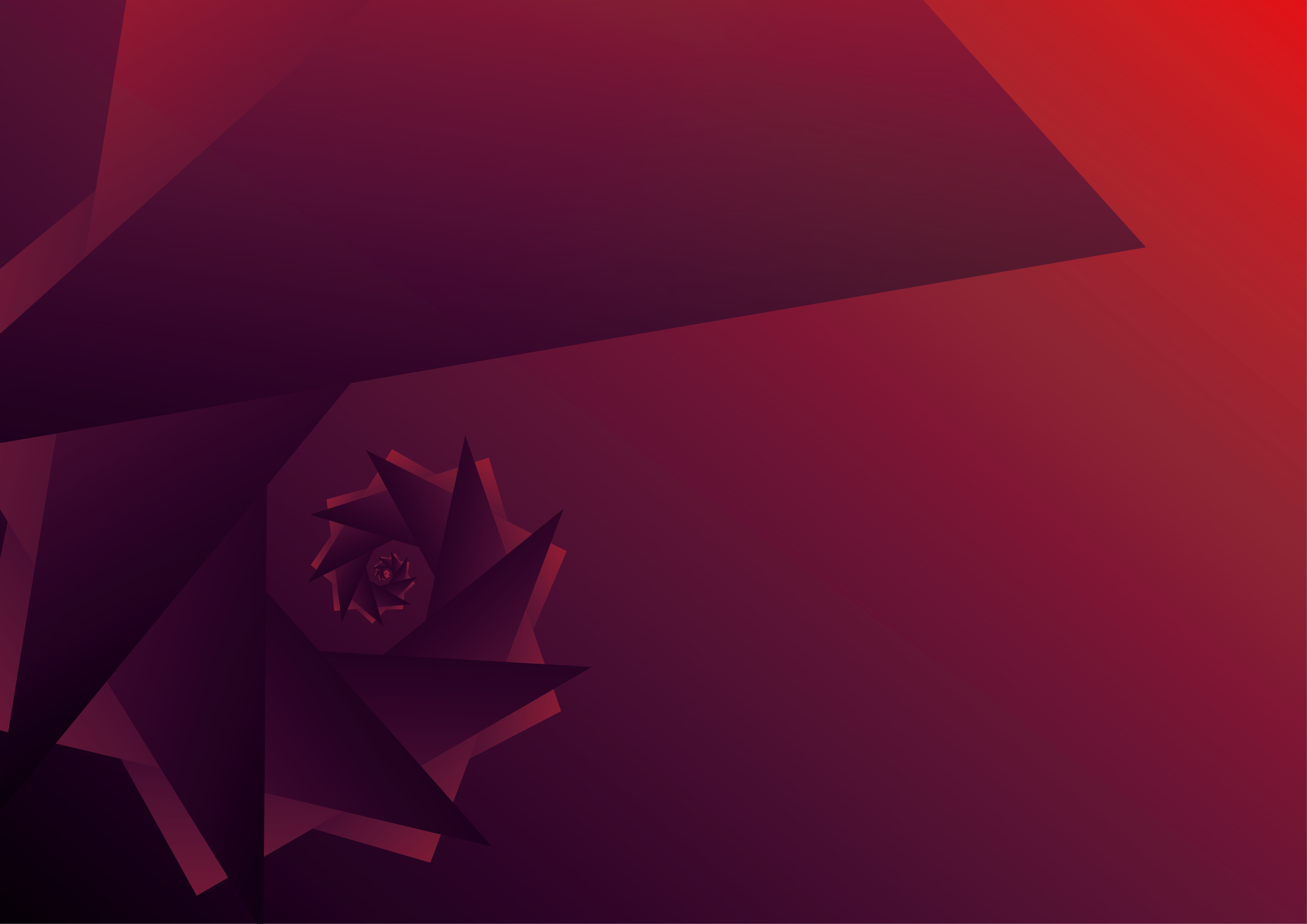 Abstract Geometric Spiral in Violet and Red 4K HD Wallpaper
