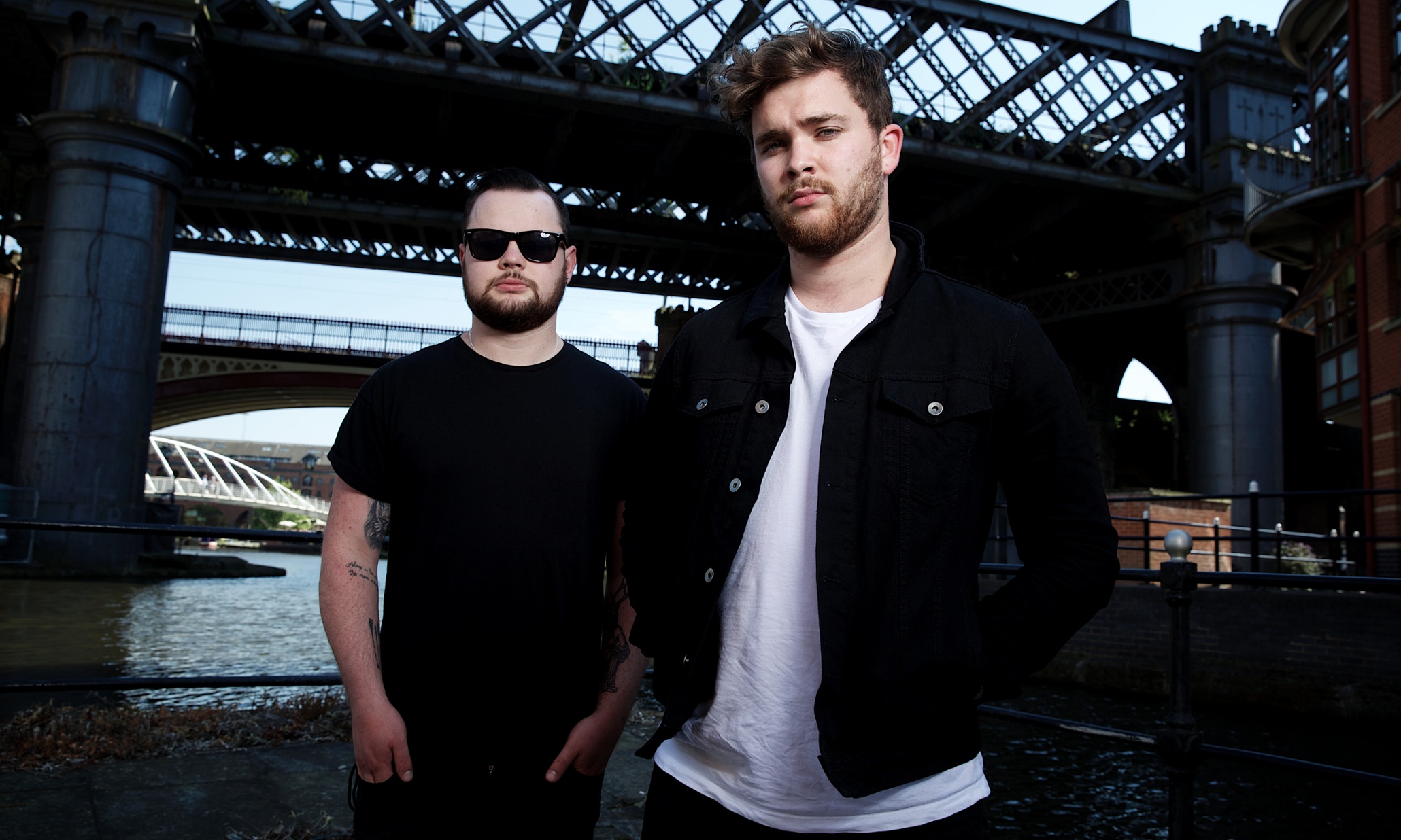 Royal Blood duo posing under a bridge HD Wallpaper