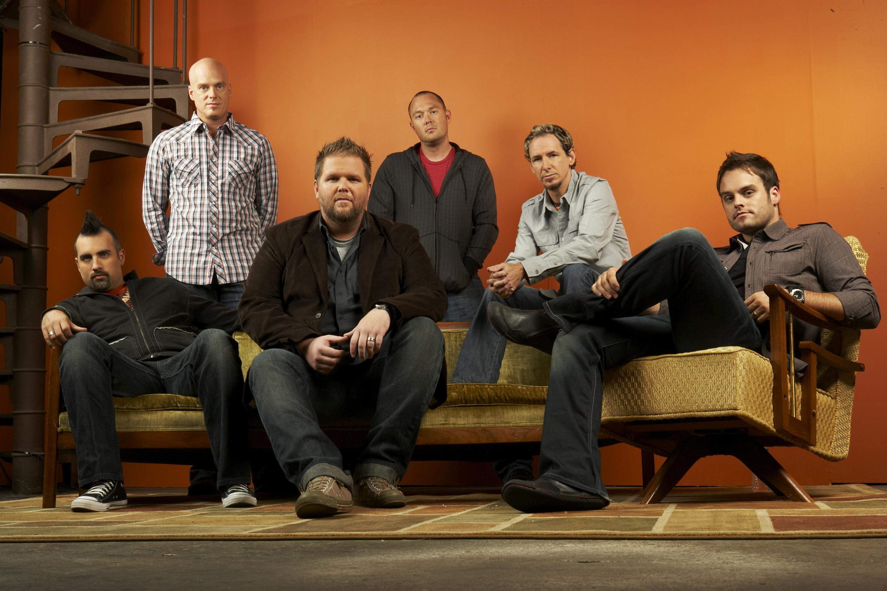 MercyMe band members posing for a photo HD Wallpaper