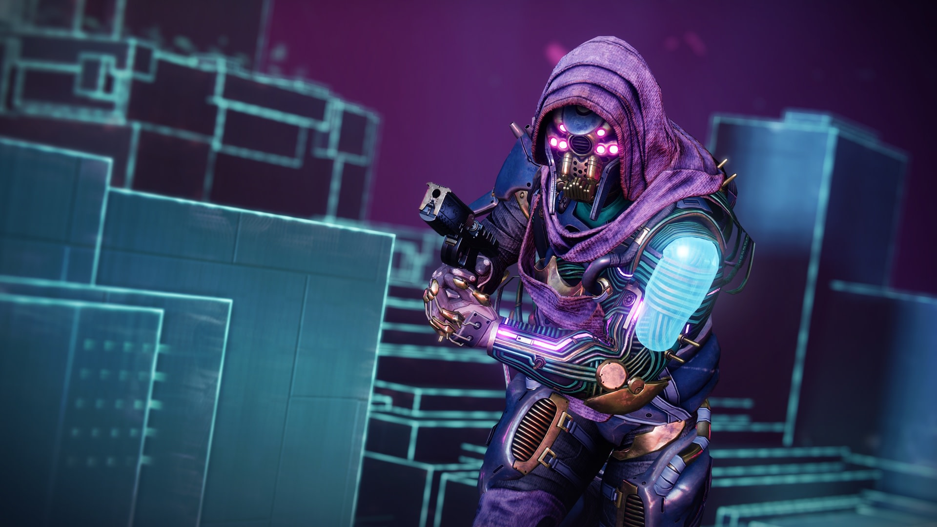 Destiny 2: Beyond Light character with purple hood HD Wallpaper