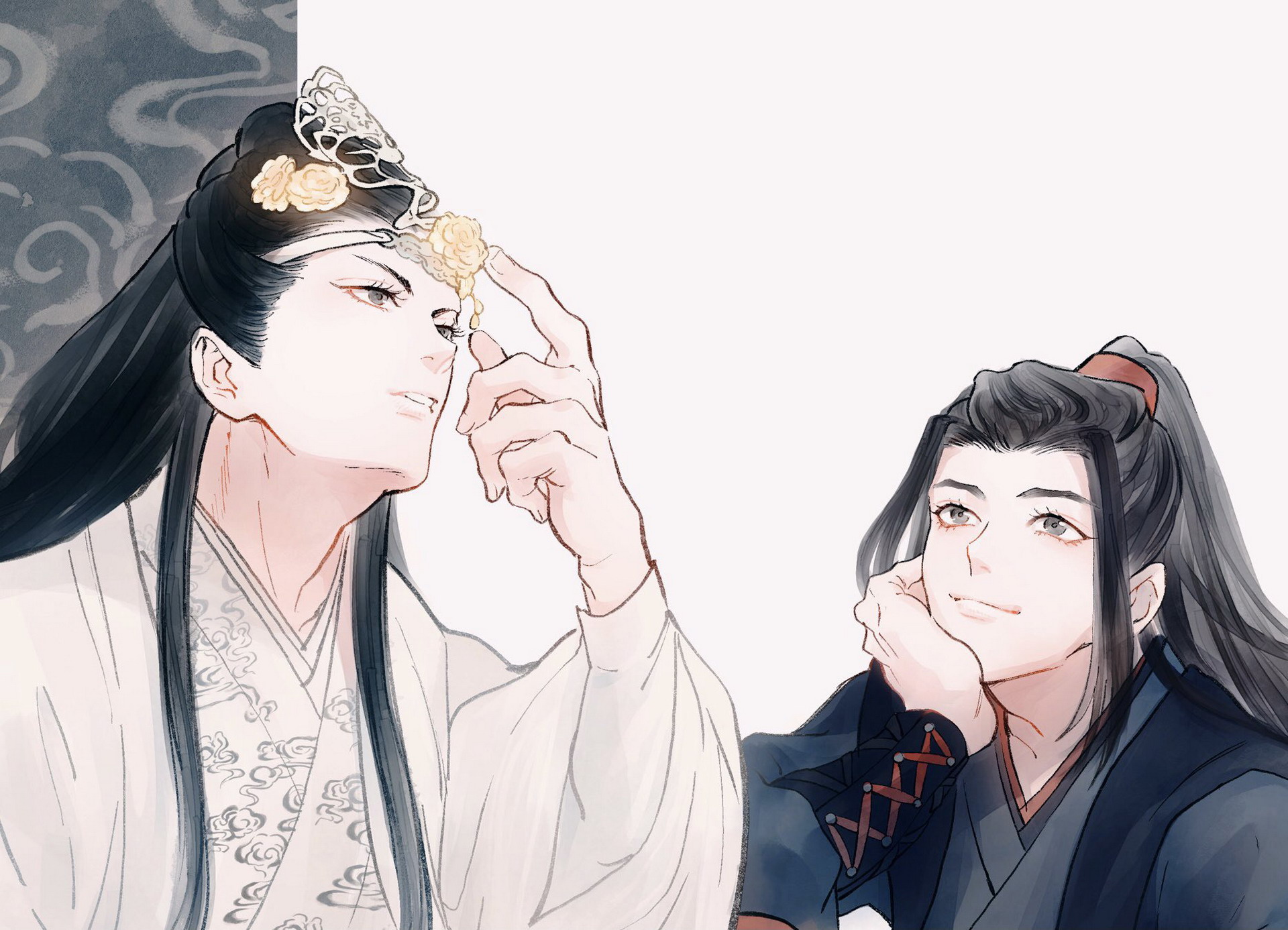 Lan Wangji and Wei Wuxian from The Untamed HD Wallpaper